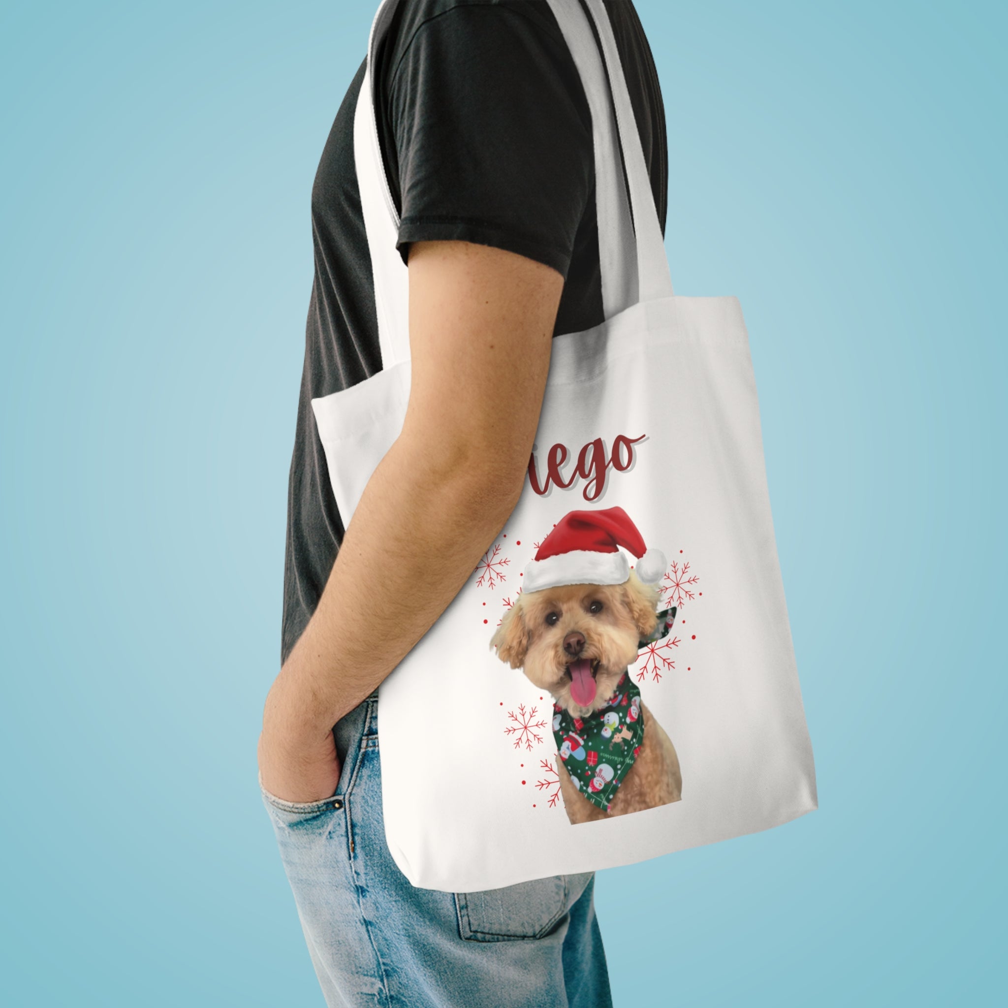 (Diego) Personalized Dog Lover Tote Bag
