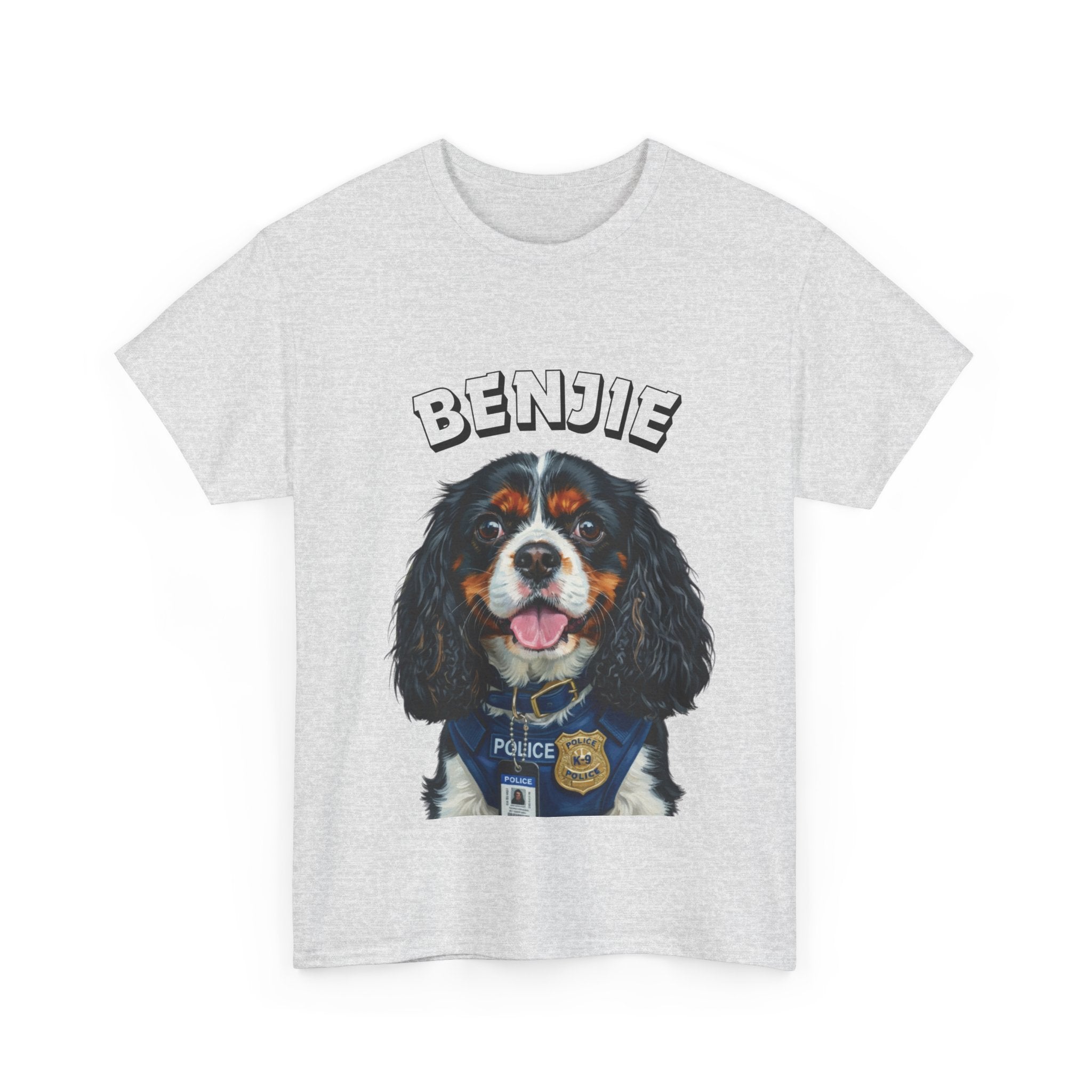 (Benjie) Whimsical Dog Portrait Tee Shirt