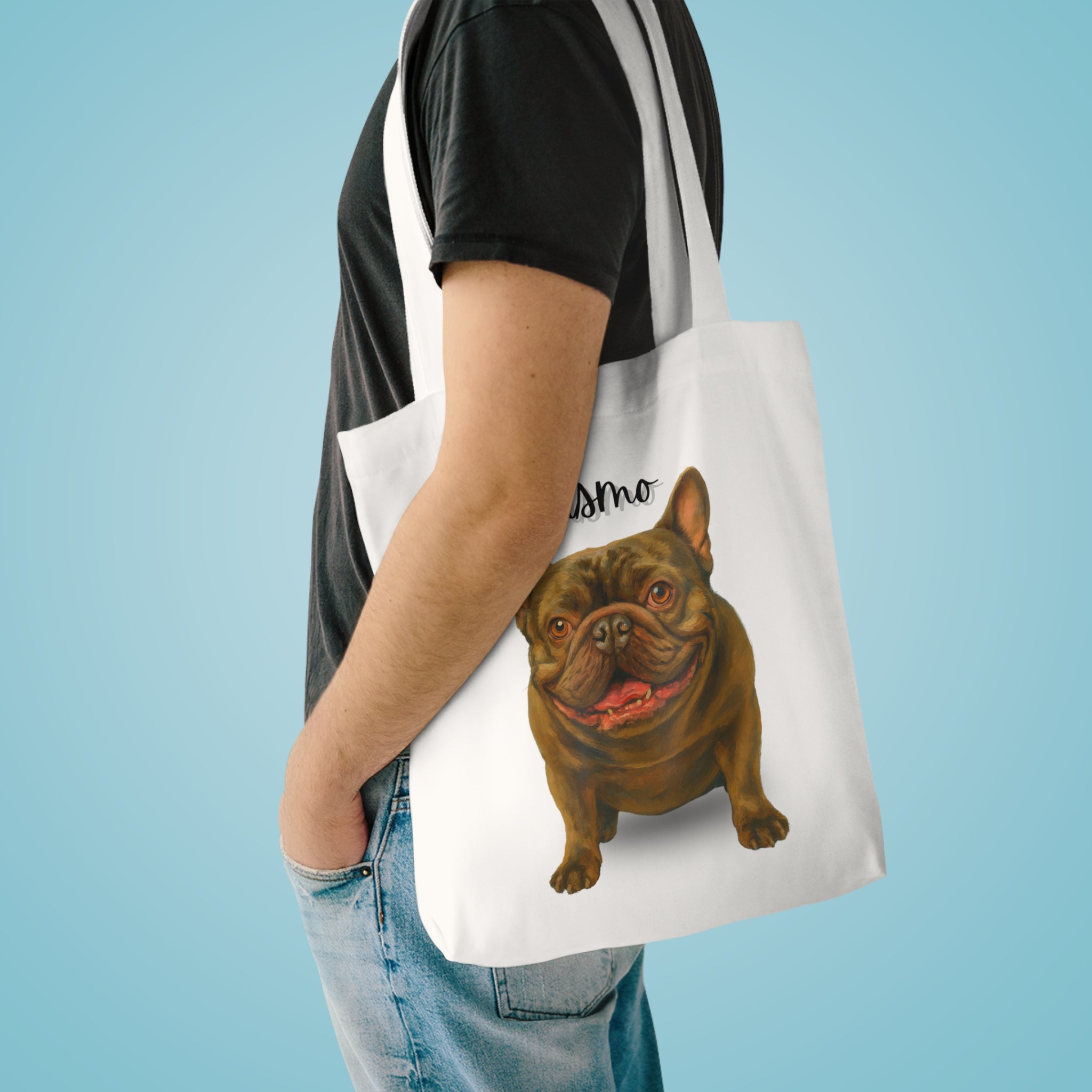 (Gizmo) Personalized Dog Lover Tote Bag