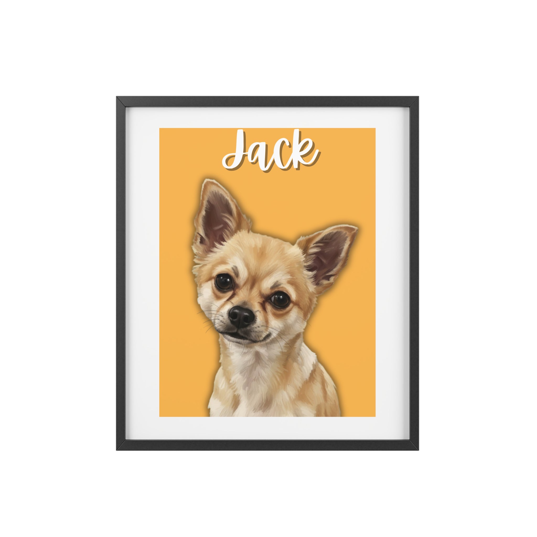 (Jack) Playful Dog Framed Poster