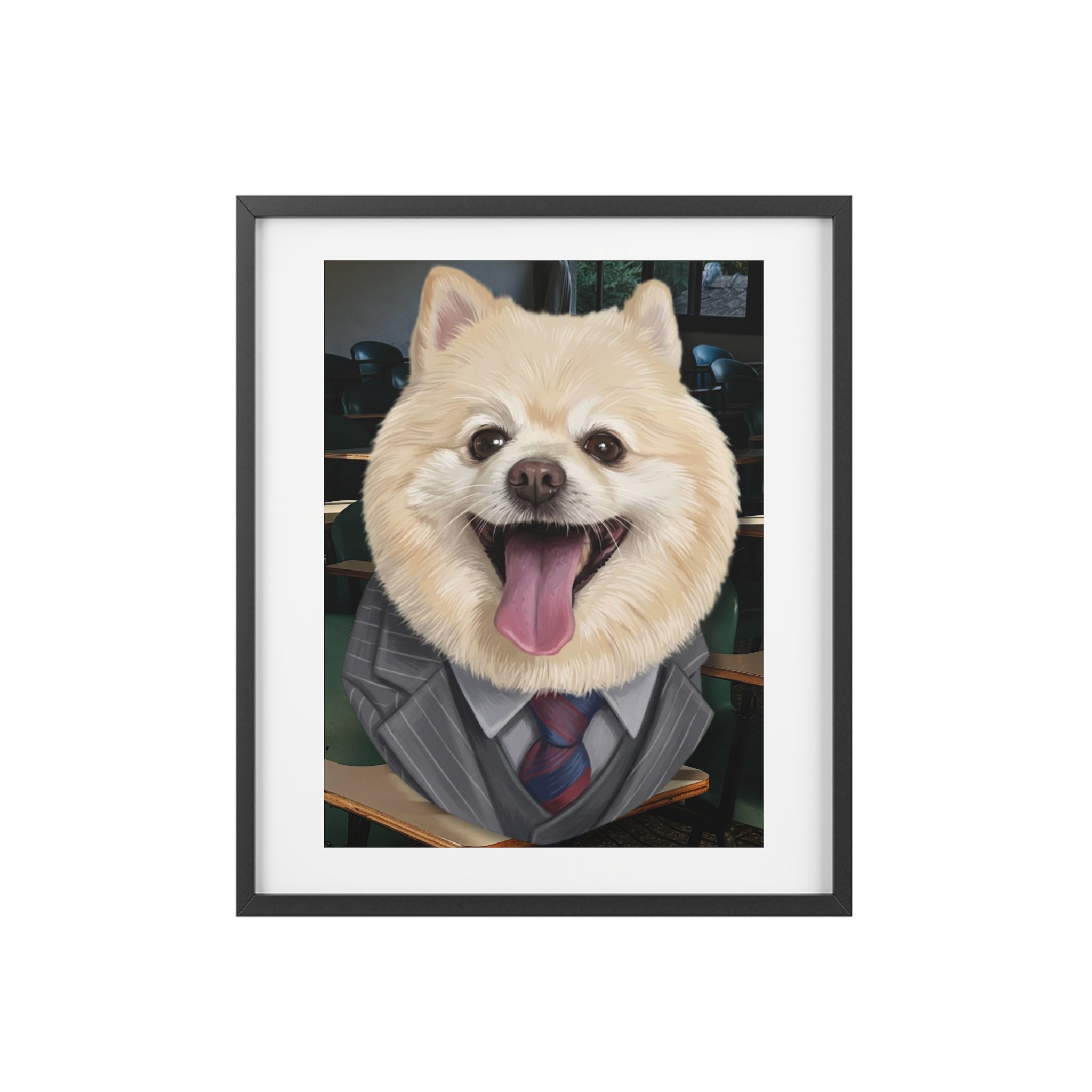 (Cucci) Playful Dog Framed Poster
