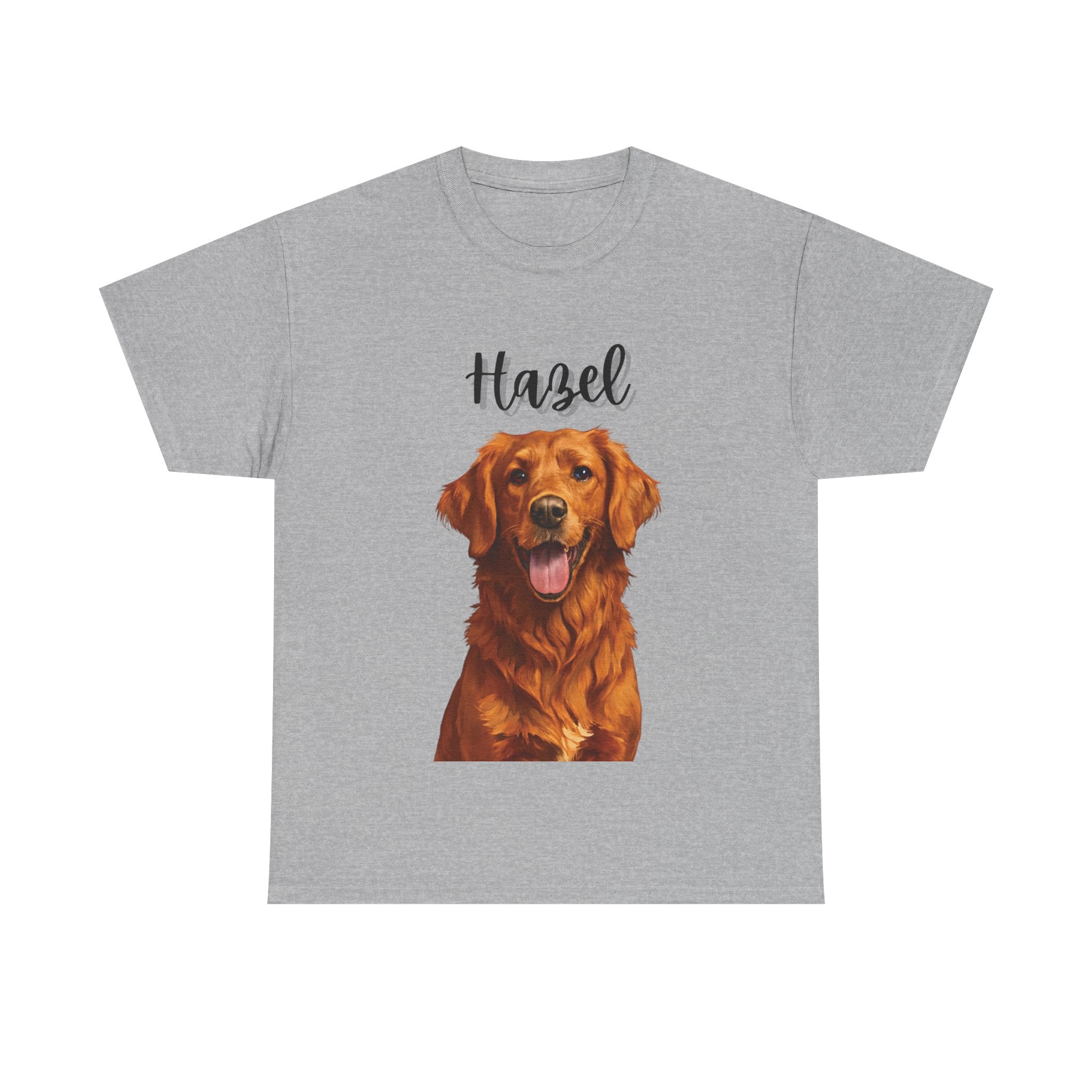 (Hazel) Whimsical Dog Portrait Tee Shirt