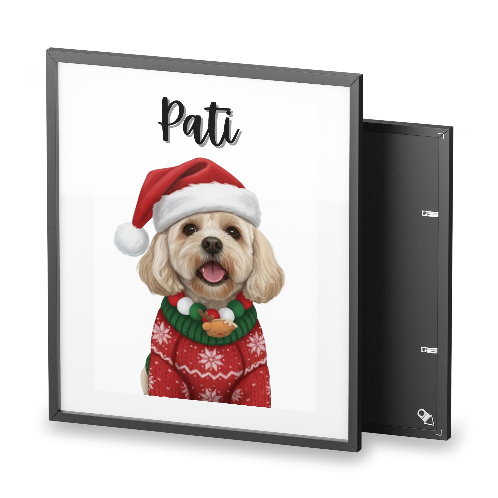 (Pati) Playful Dog Framed Poster