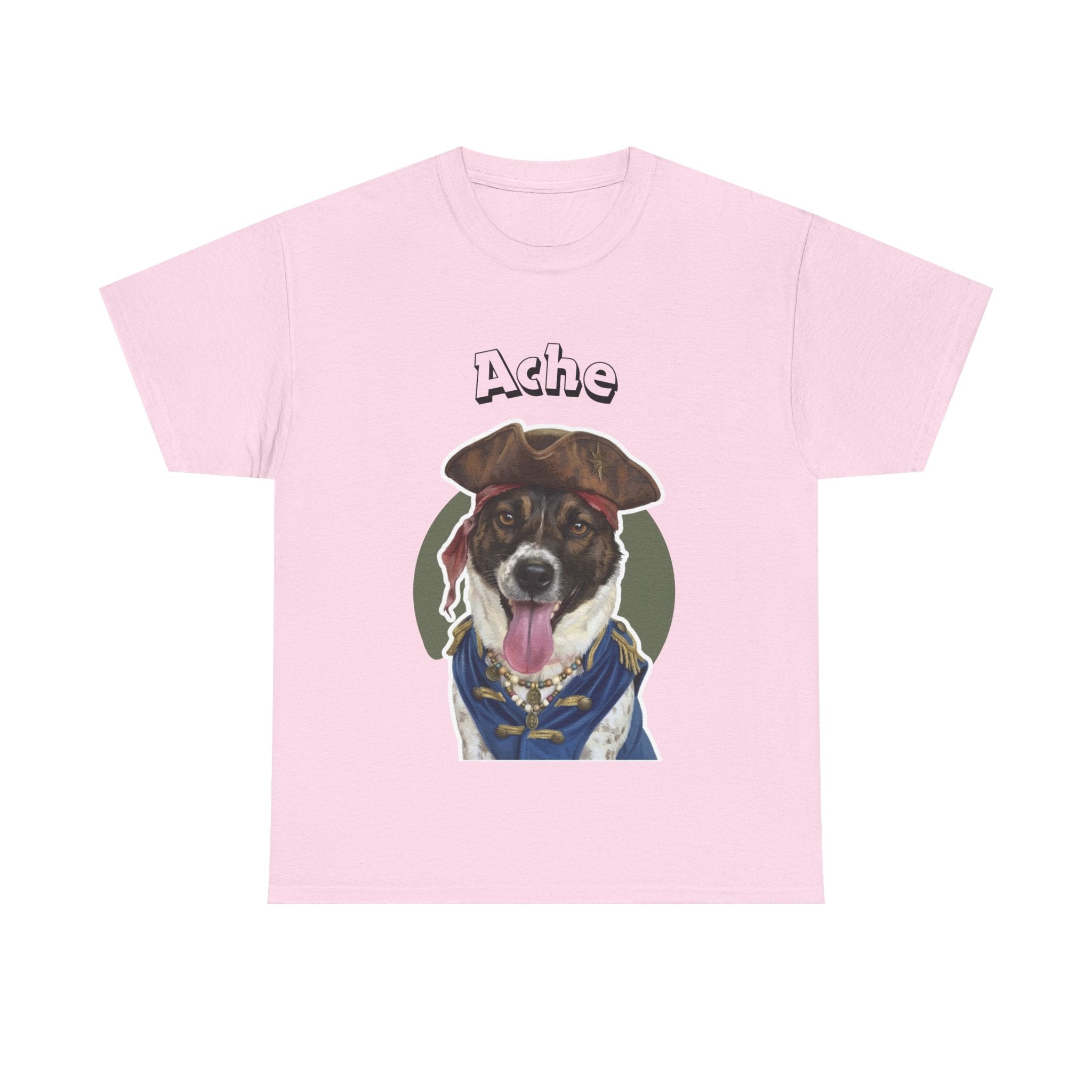 (Ache) Whimsical Dog Portrait Tee Shirt