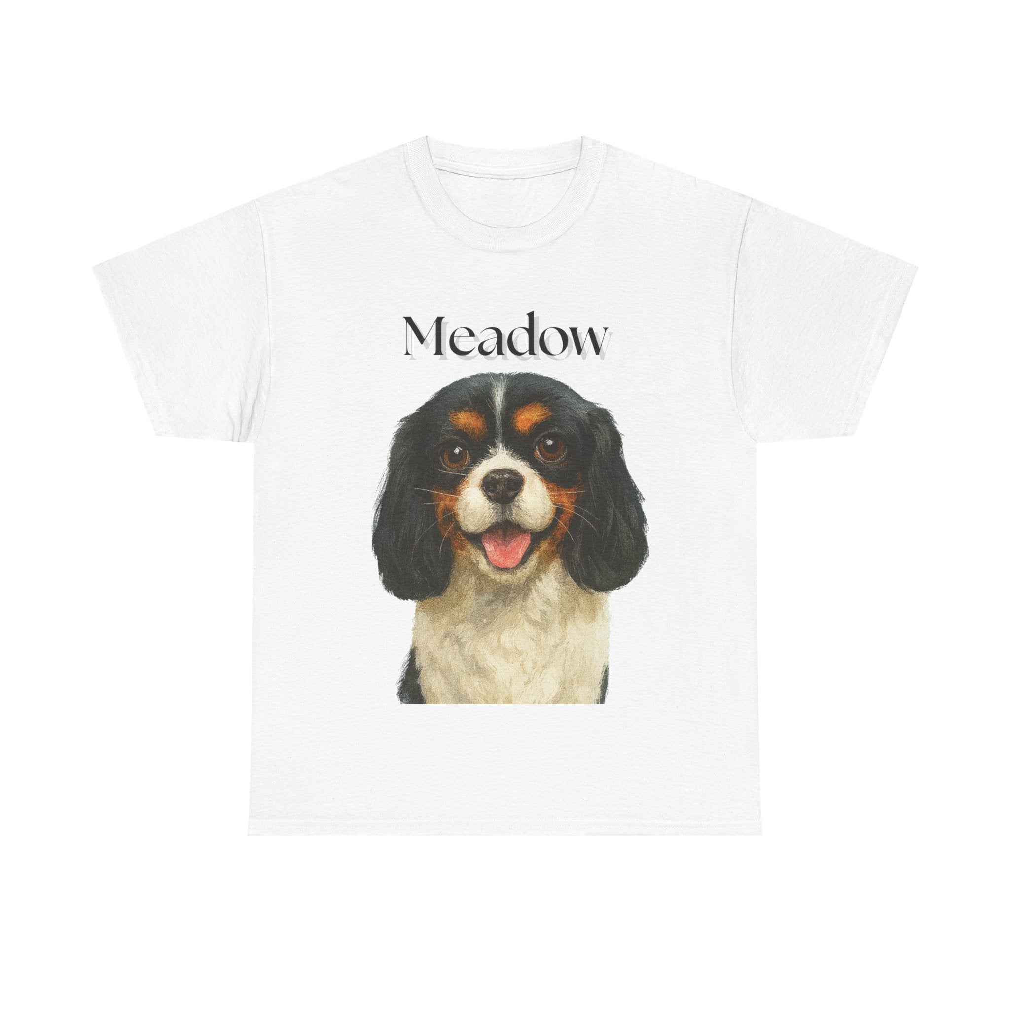 (Meadow) Whimsical Dog Portrait Tee Shirt