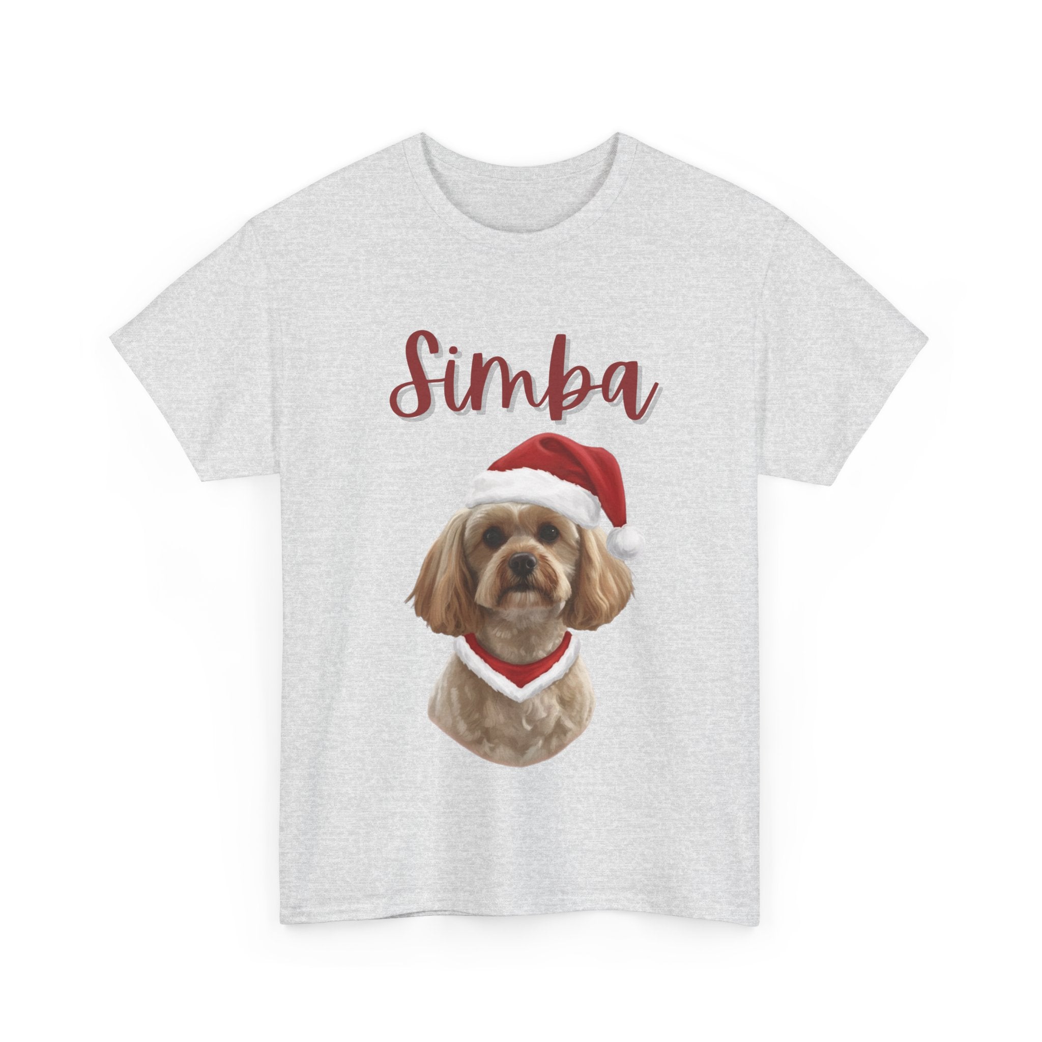 (Simba) Whimsical Dog Portrait Tee Shirt