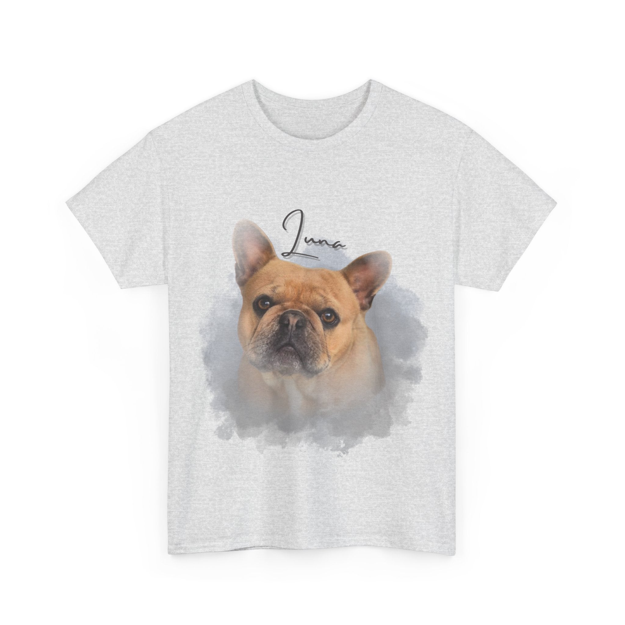 (Luna) Whimsical Dog Portrait Tee Shirt