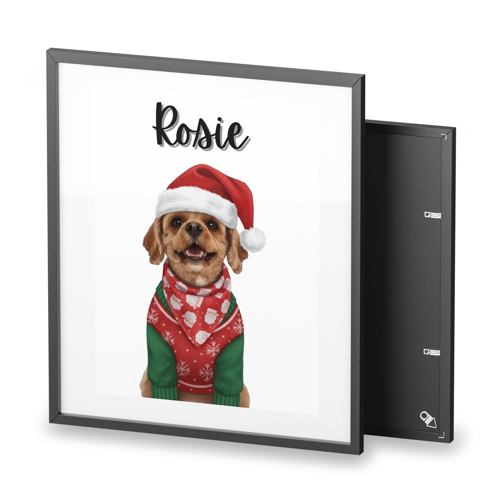 (Rosie) Playful Dog Framed Poster