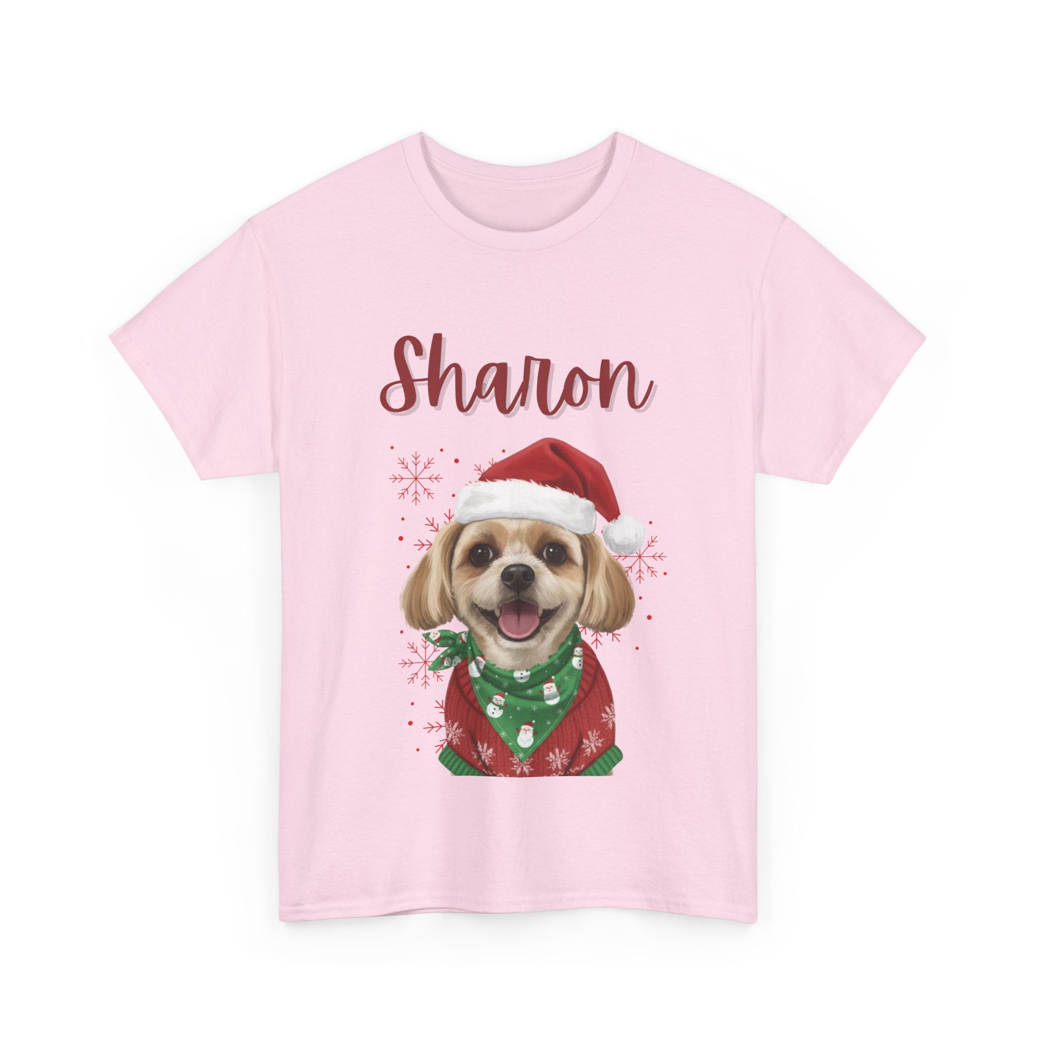 (Sharon) Whimsical Dog Portrait Tee Shirt