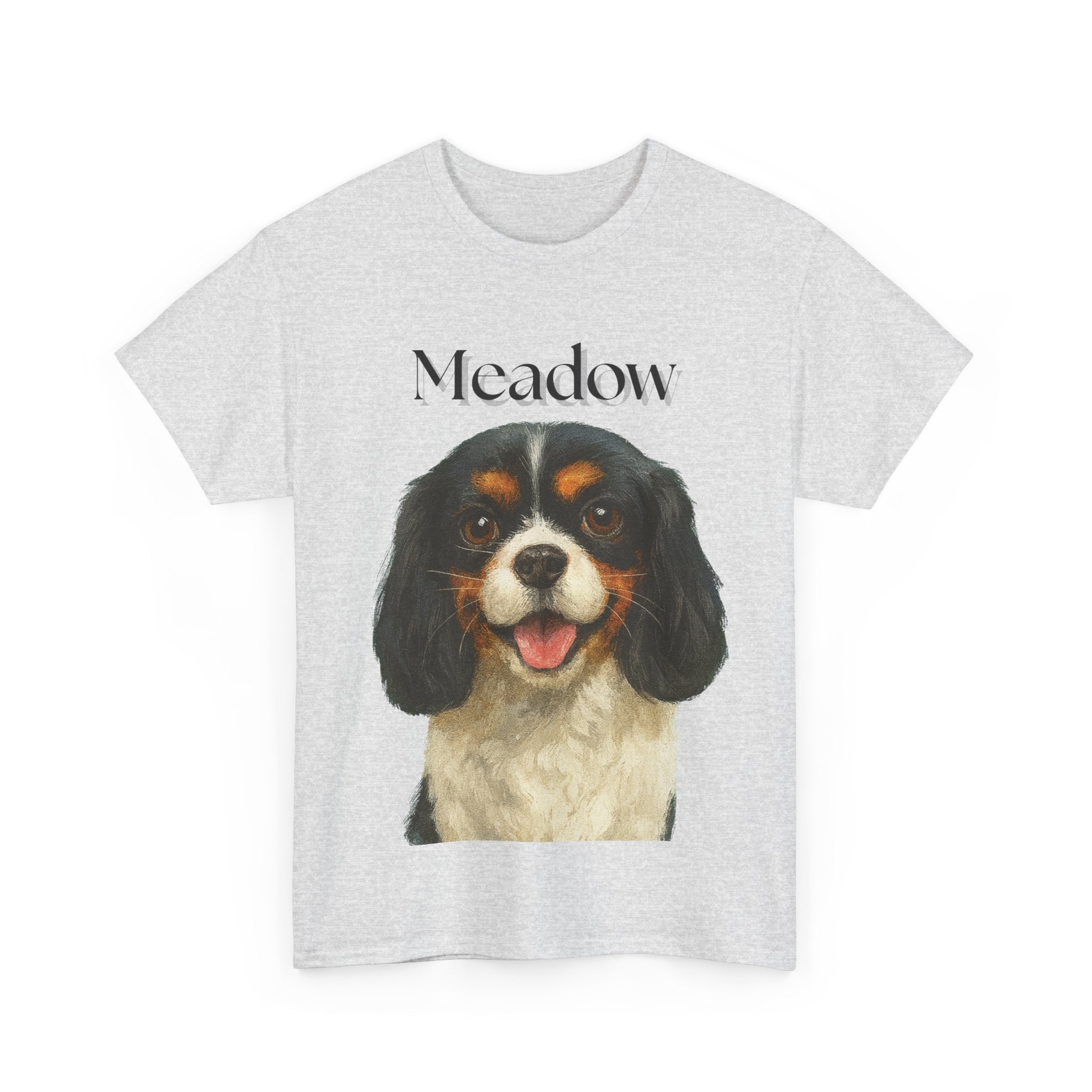 (Meadow) Whimsical Dog Portrait Tee Shirt