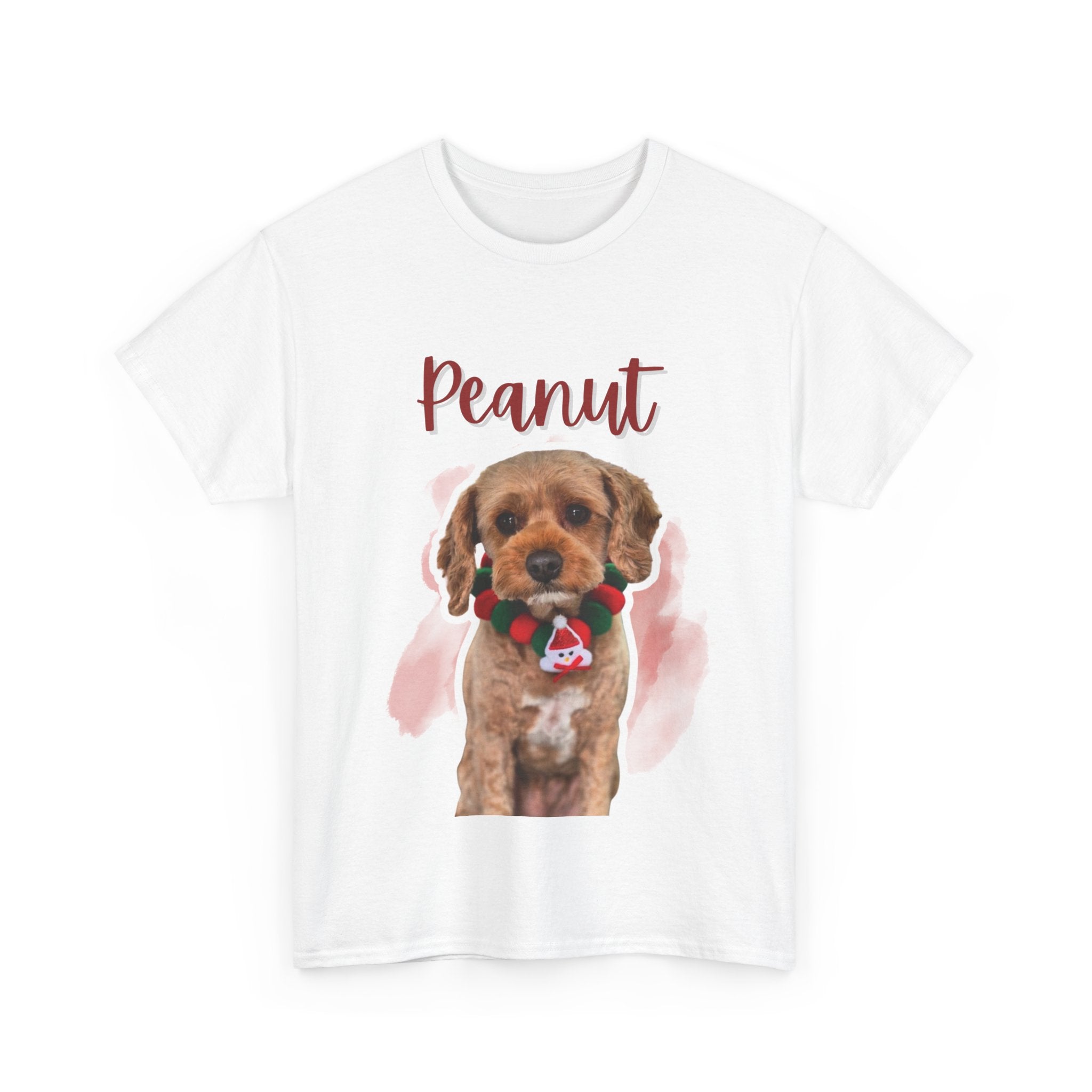 (Peanut) Whimsical Dog Portrait Tee Shirt