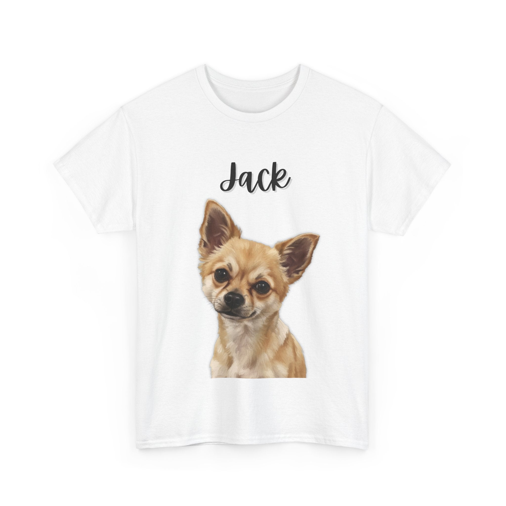 (Jack) Whimsical Dog Portrait Tee Shirt