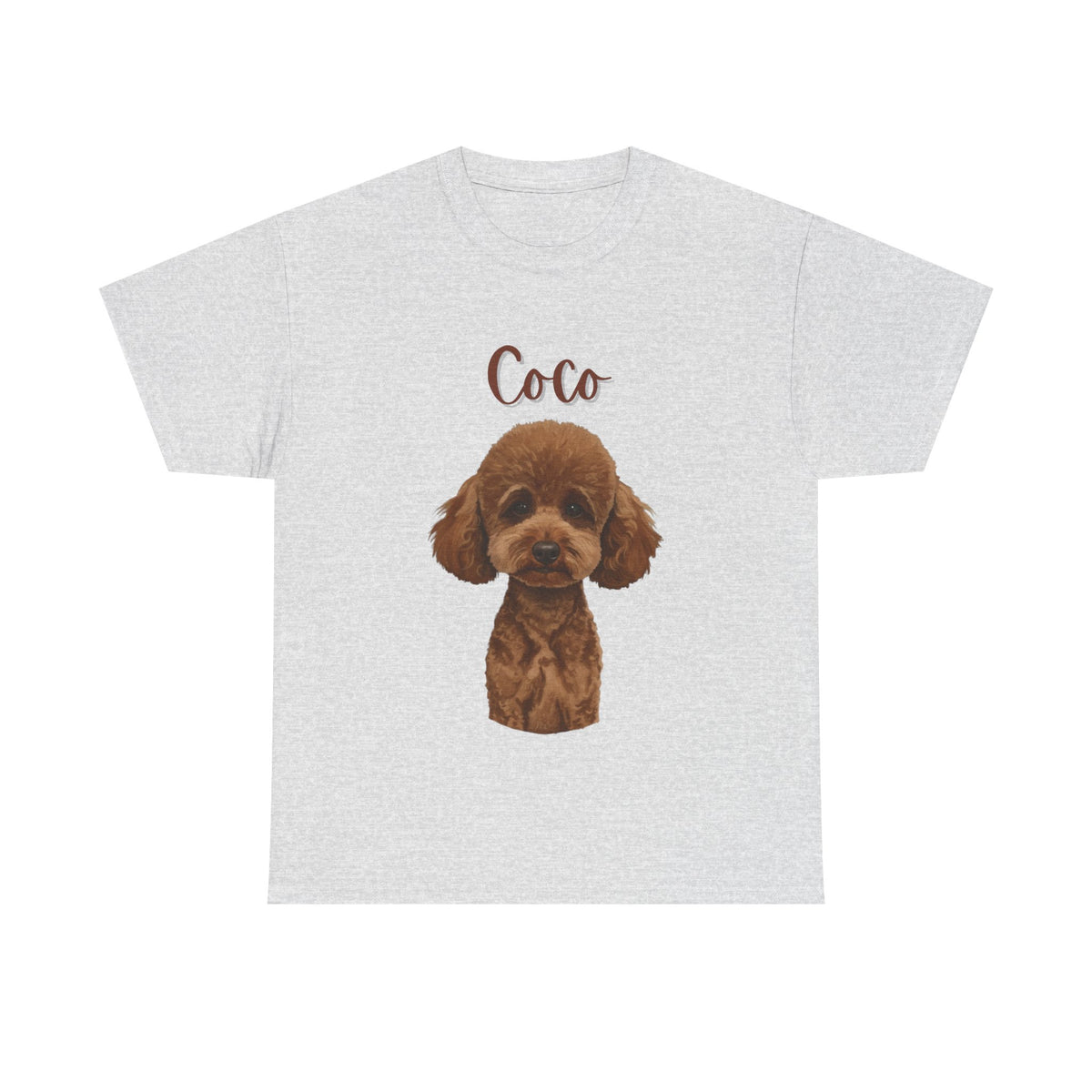 (Coco) Whimsical Dog Portrait Tee Shirt