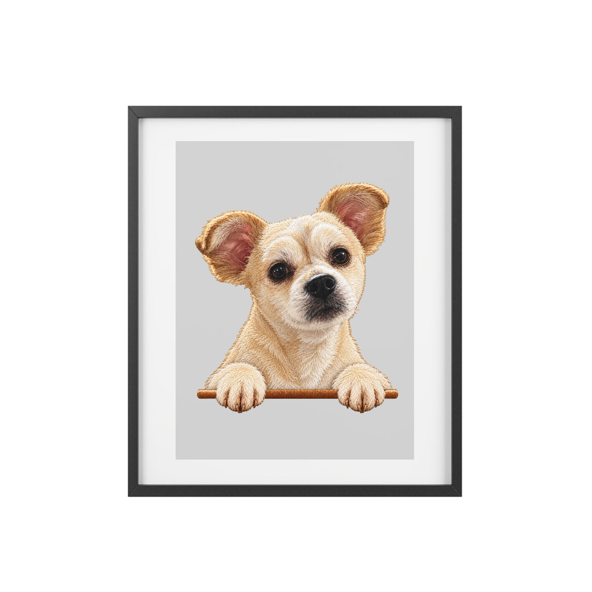 (Tommy) Playful Dog Framed Poster
