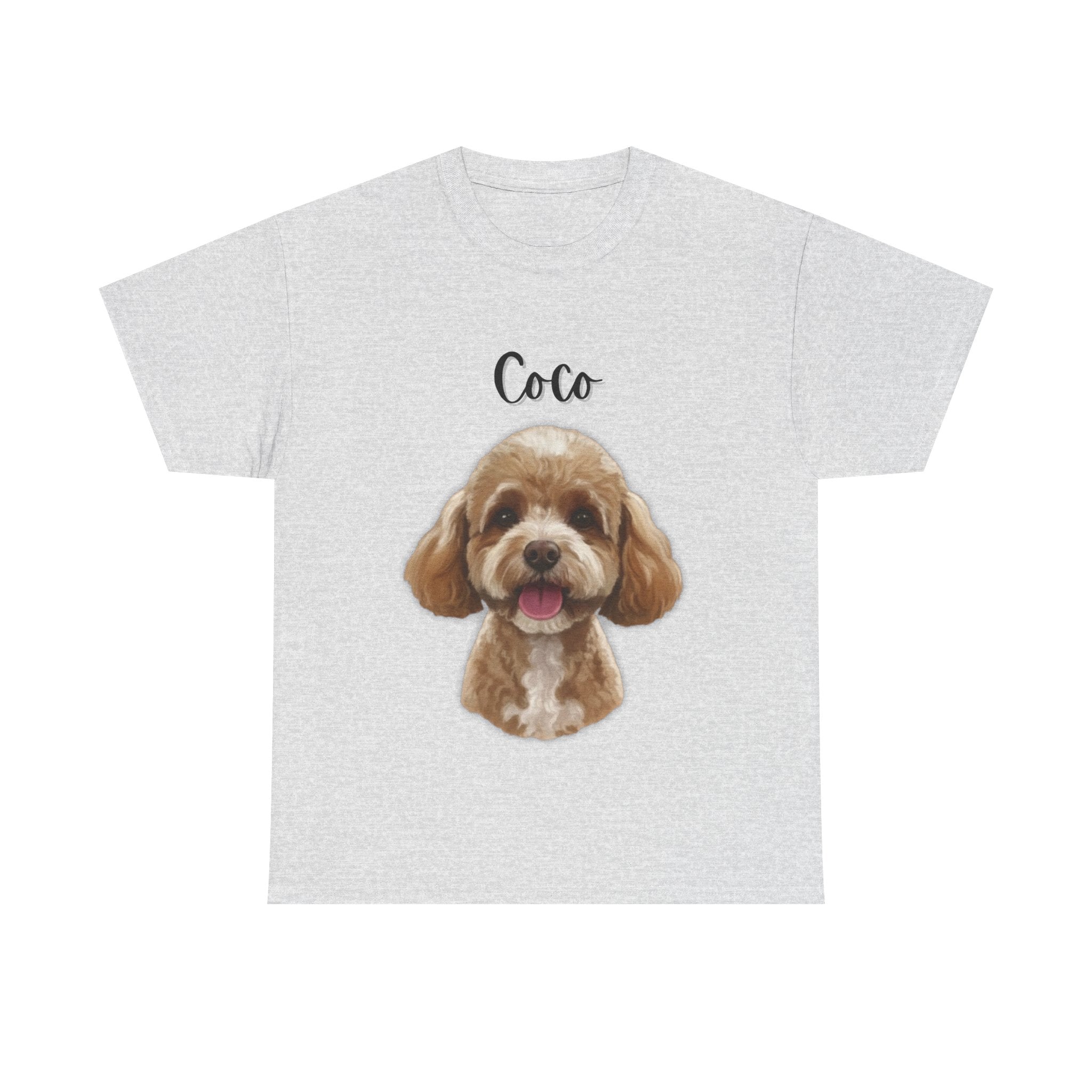 (Coco) Whimsical Dog Portrait Tee Shirt
