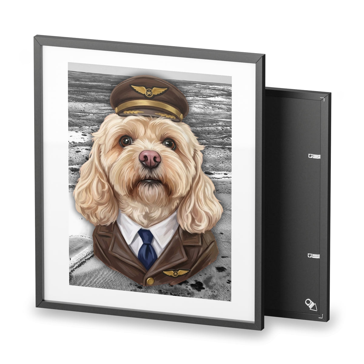 (Pati) Playful Dog Framed Poster