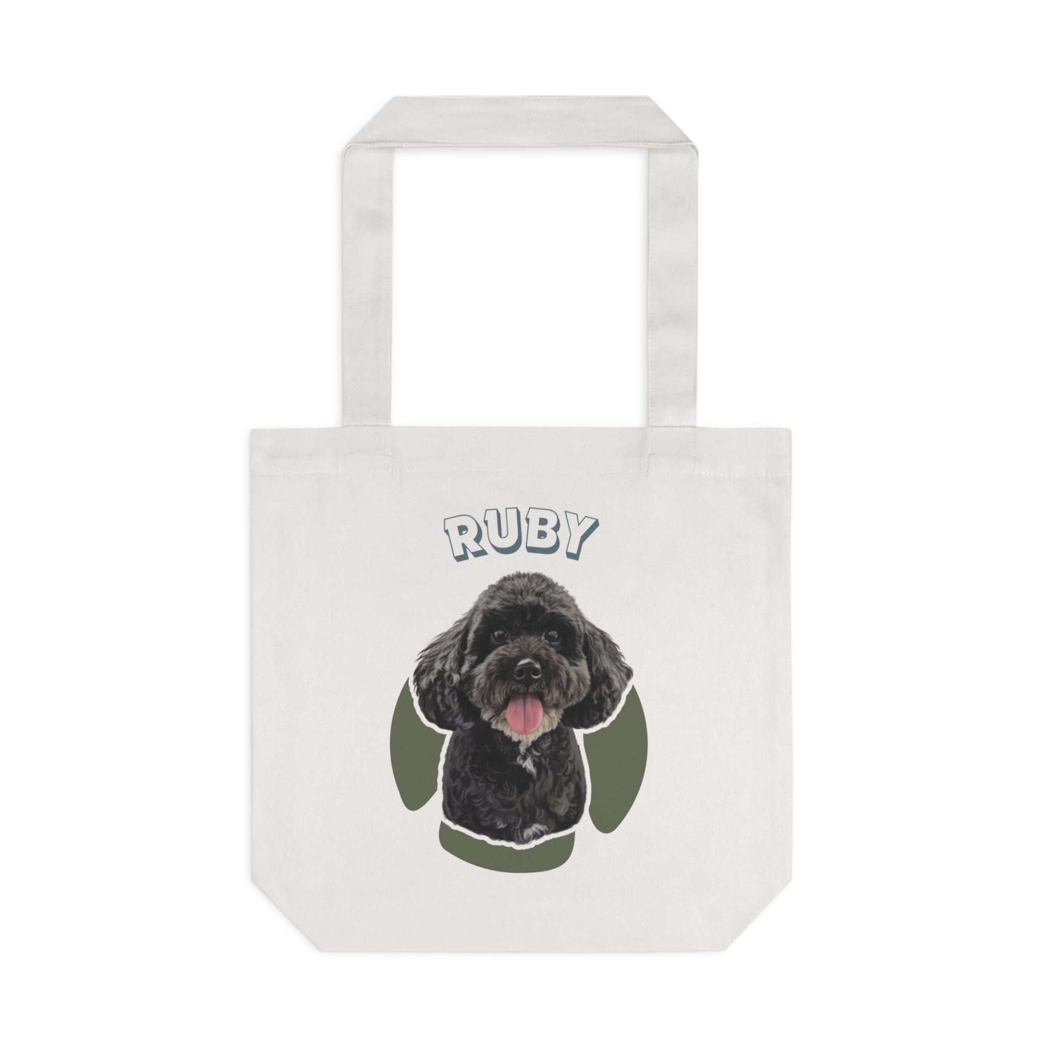 (Ruby) Personalized Dog Lover Tote Bag
