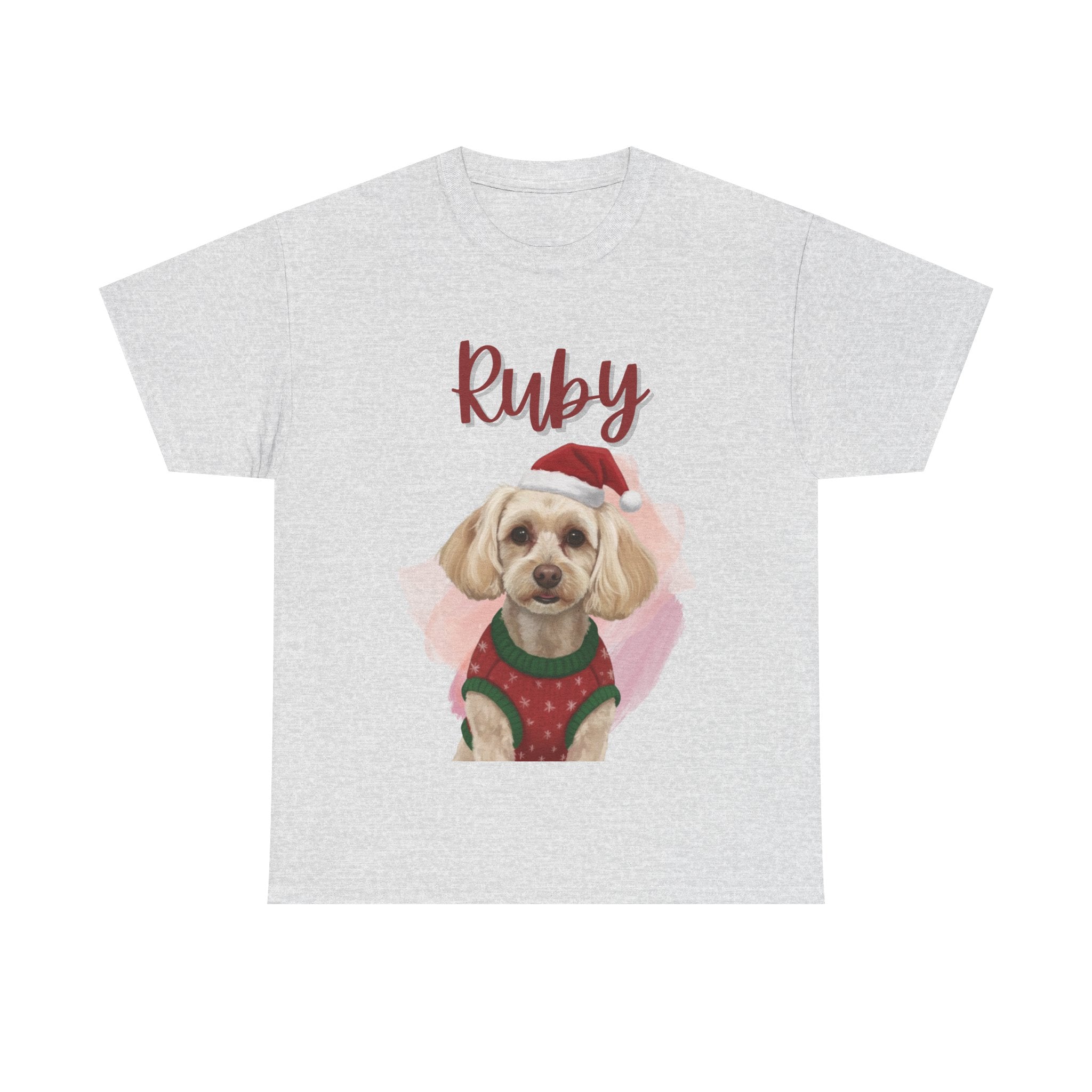 (Ruby) Whimsical Dog Portrait Tee Shirt