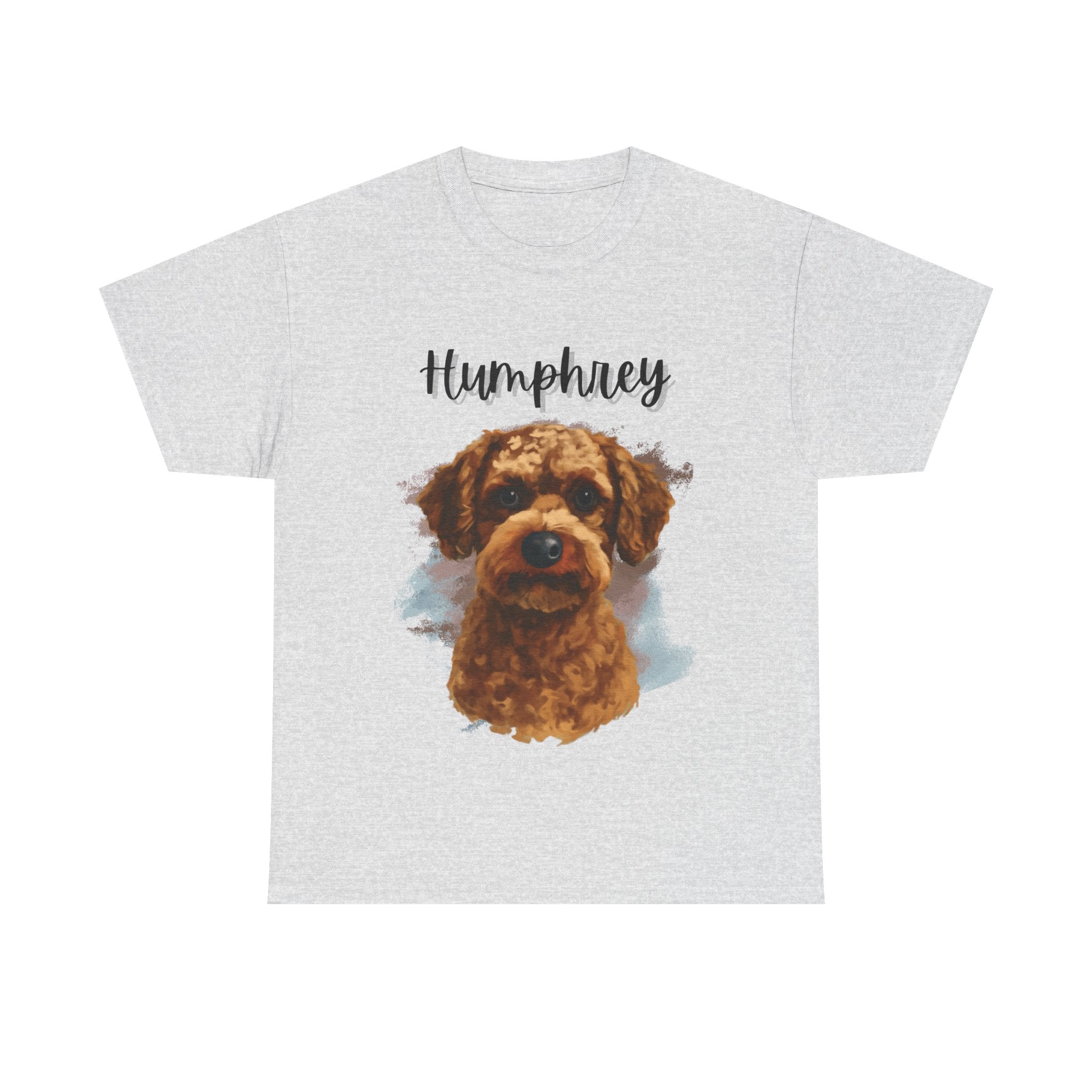 (Humphrey) Whimsical Dog Portrait Tee Shirt