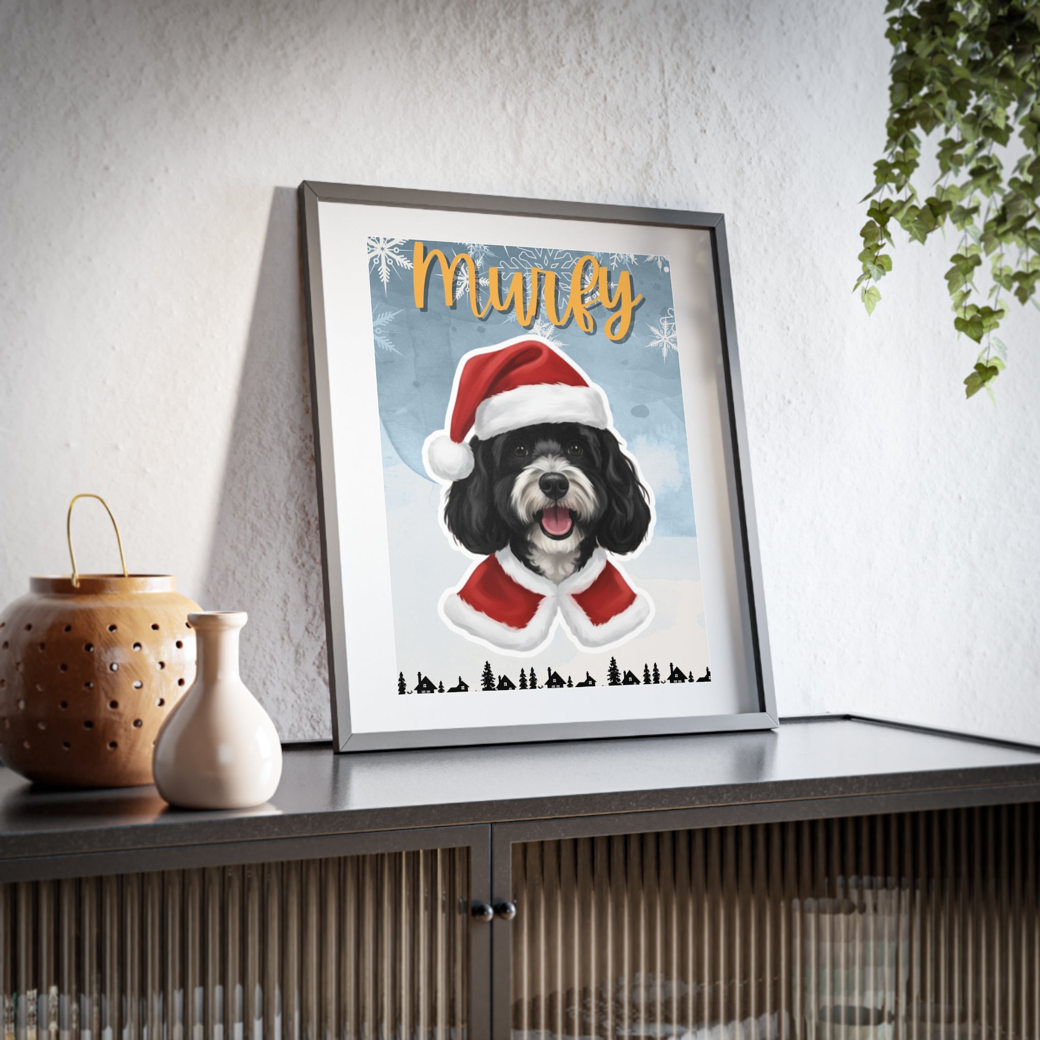 (Murfy) Playful Dog Framed Poster