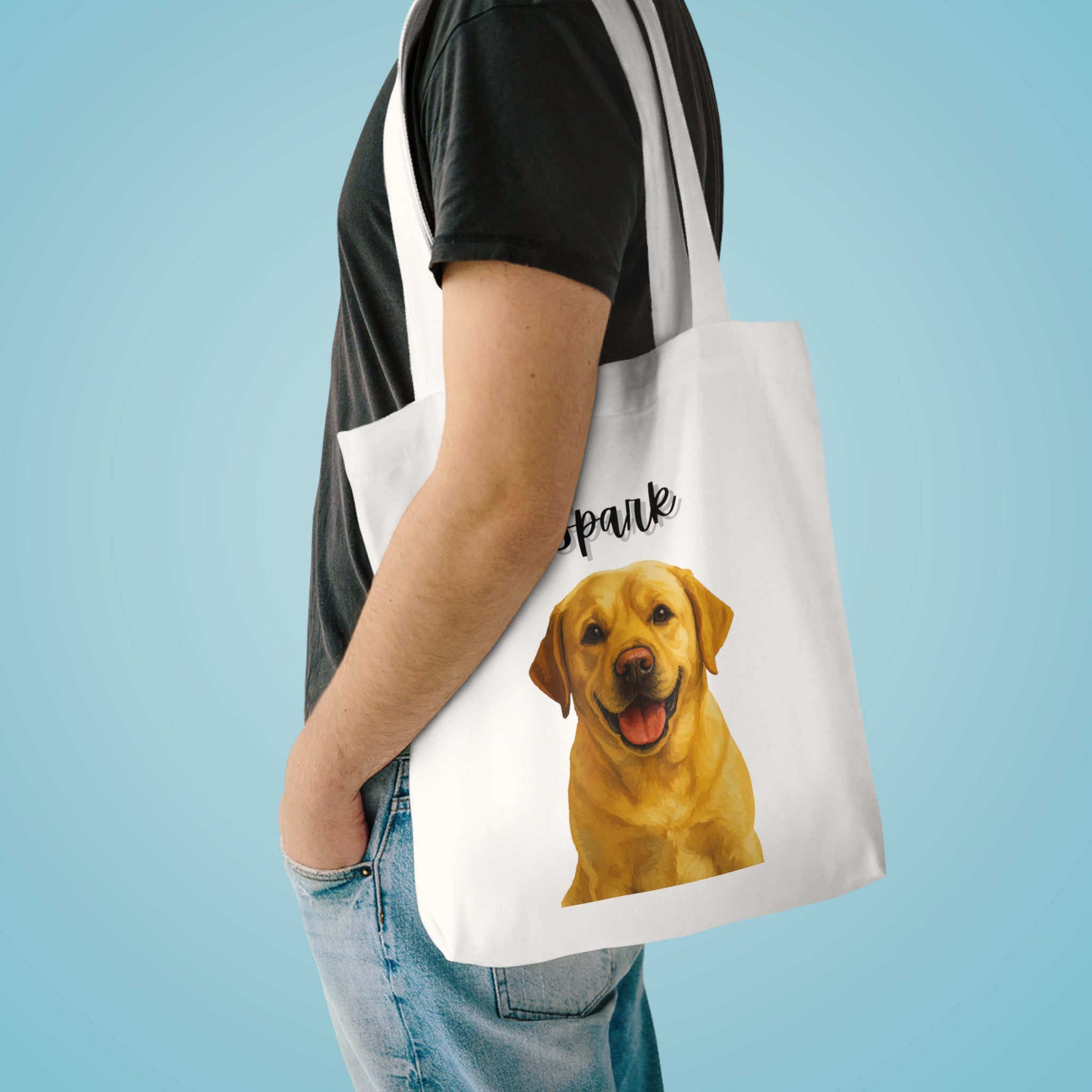 (Spark) Personalized Dog Lover Tote Bag