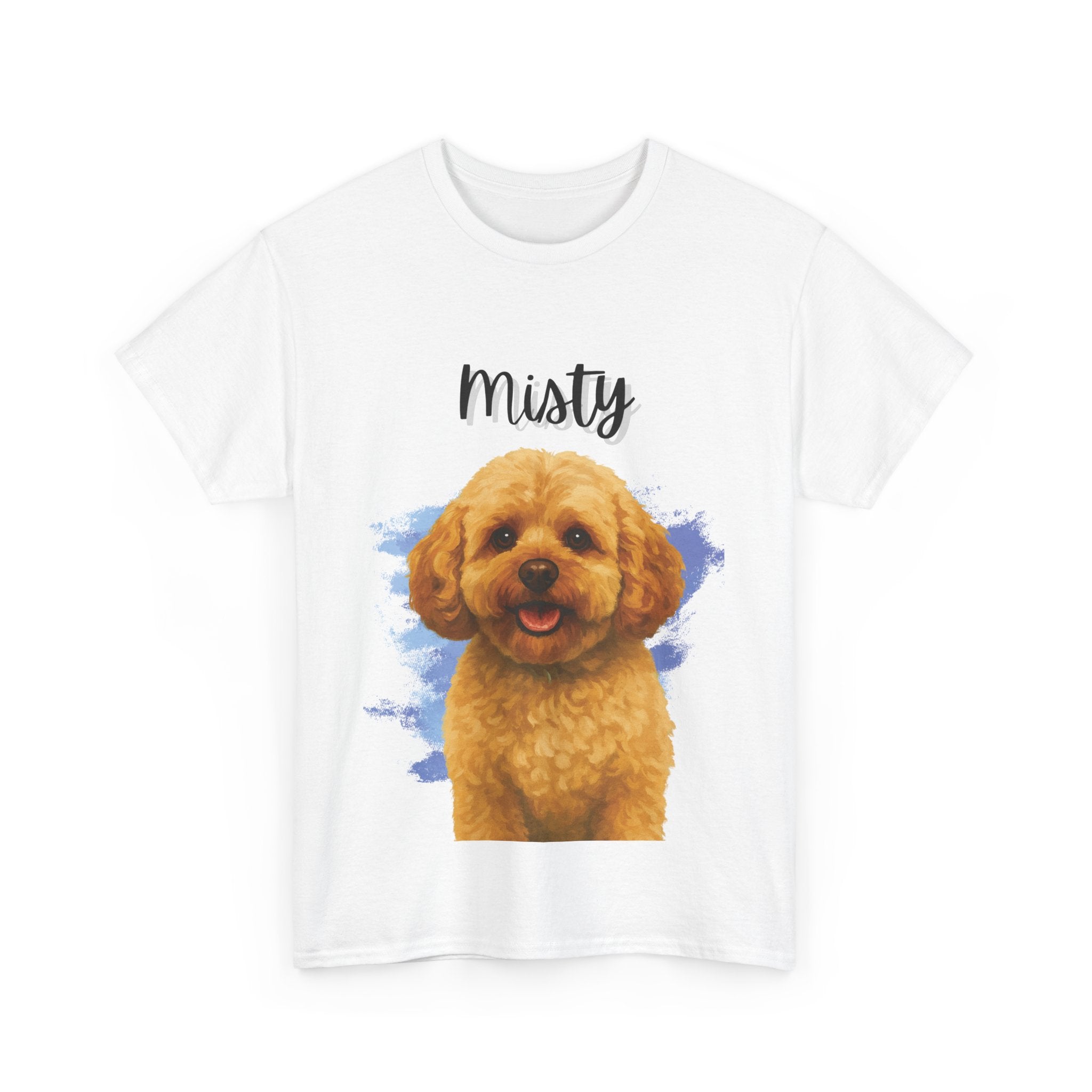 (Misty) Whimsical Dog Portrait Tee Shirt