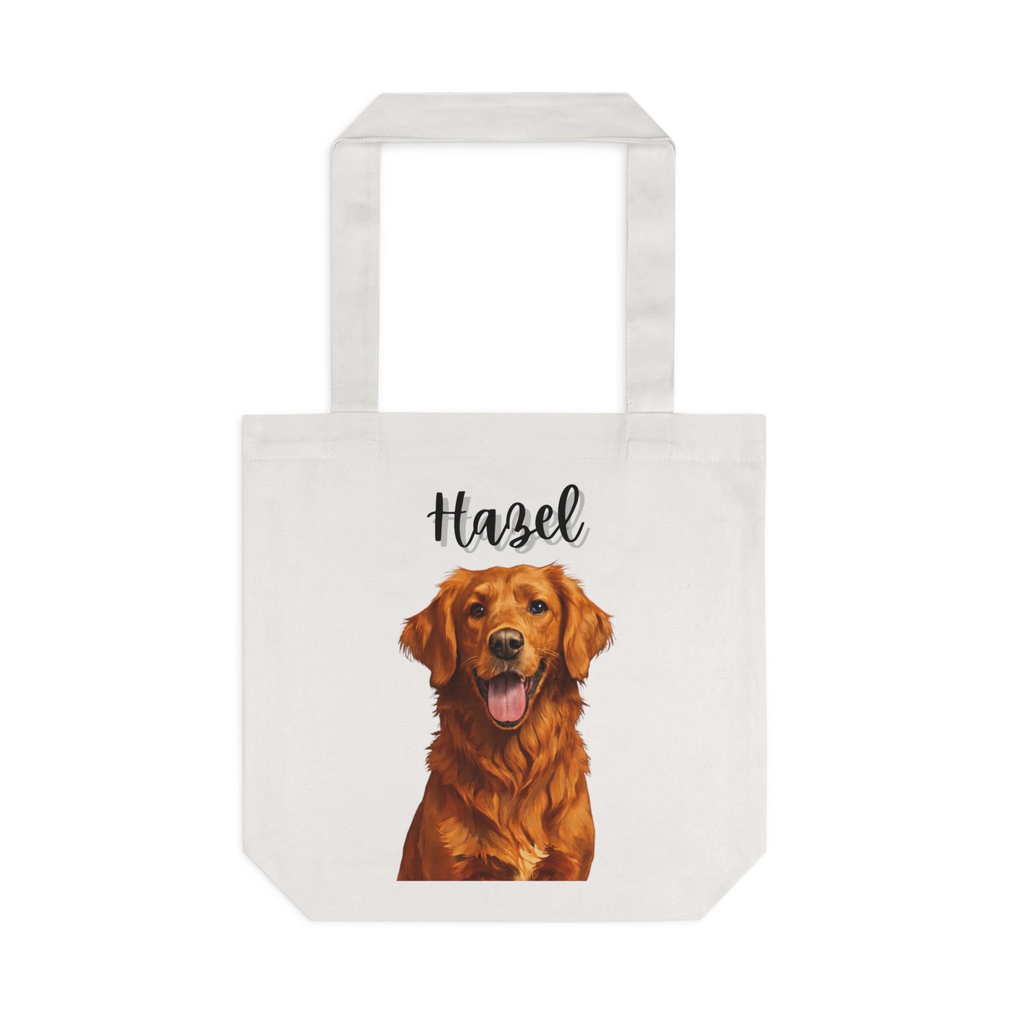 (Hazel) Personalized Dog Lover Tote Bag
