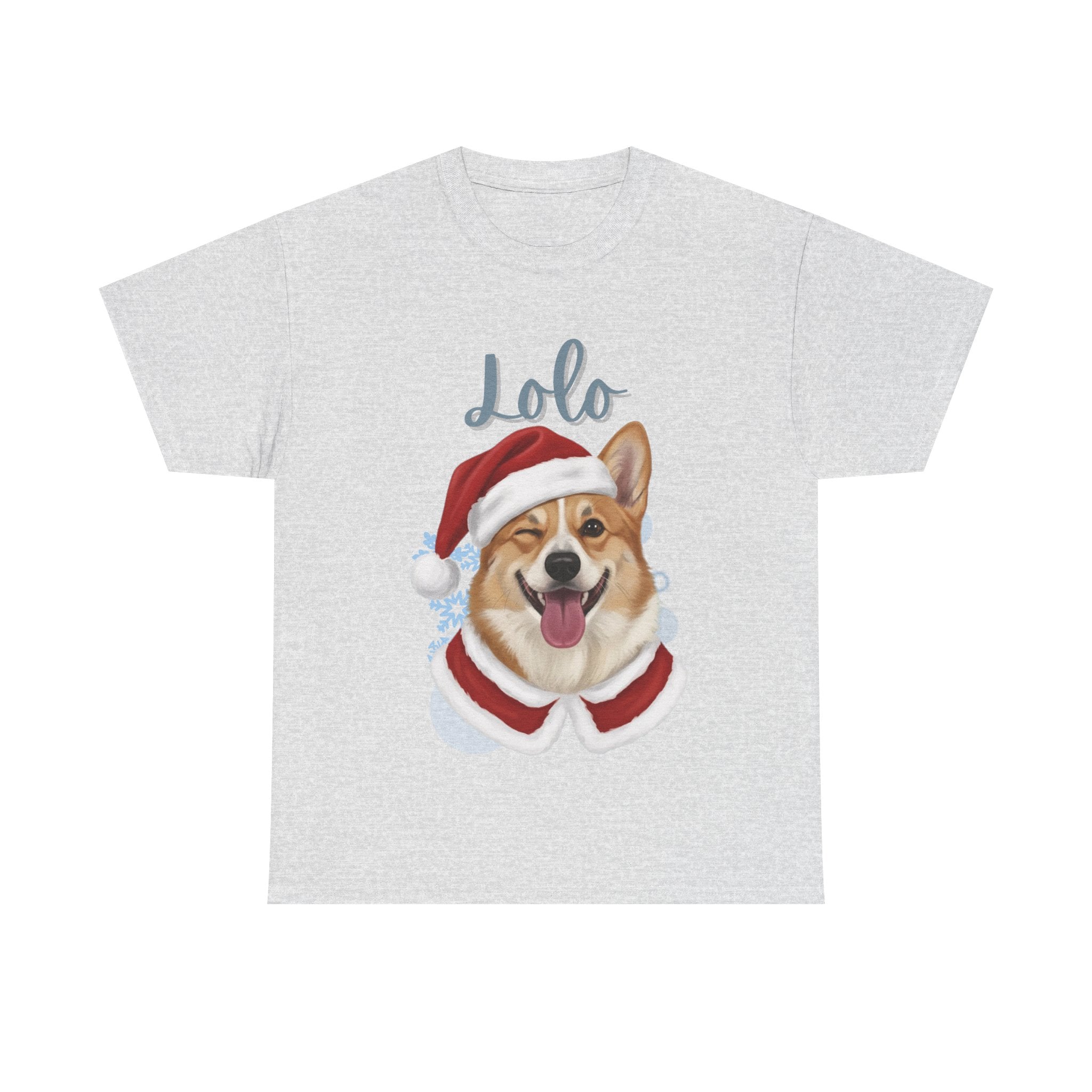 (Lolo) Whimsical Dog Portrait Tee Shirt
