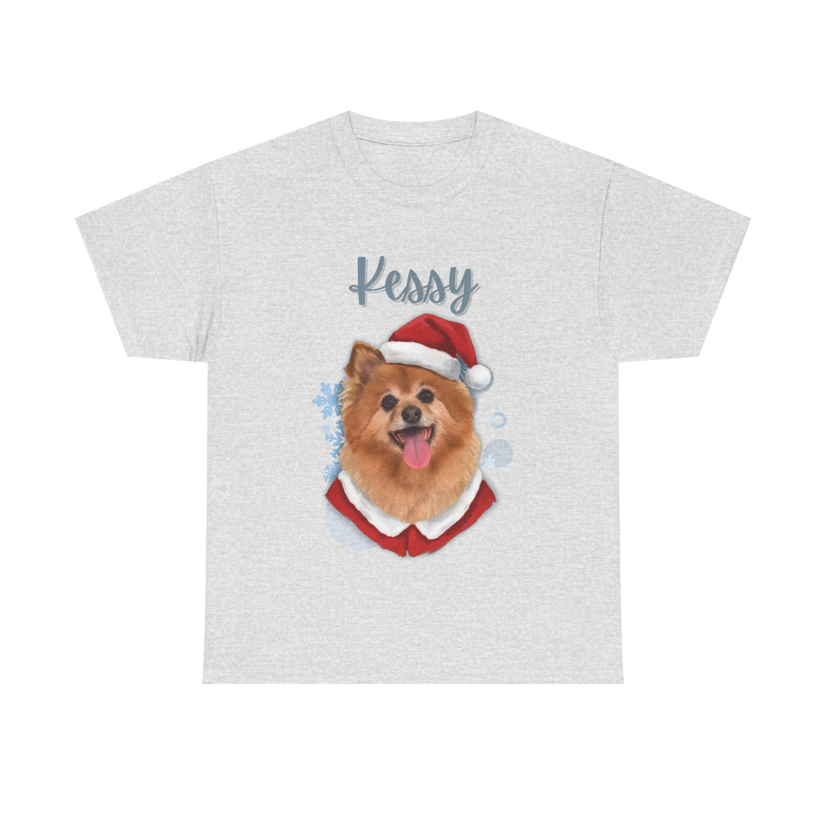 (Kessy) Whimsical Dog Portrait Tee Shirt