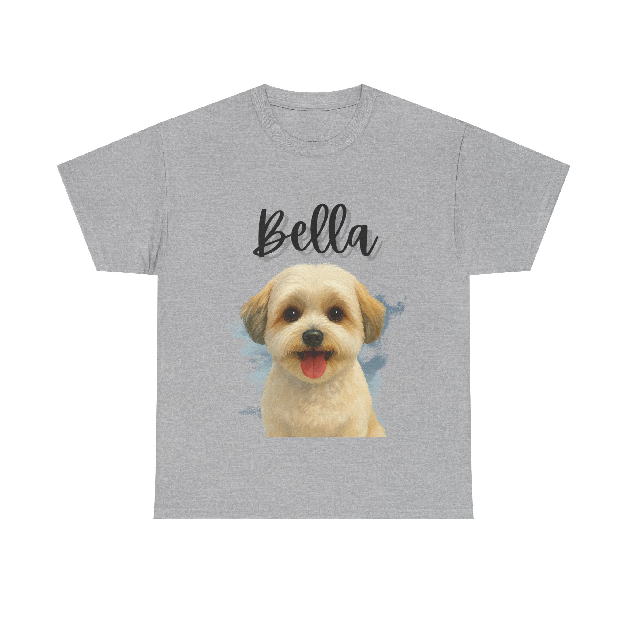 (Bella) Whimsical Dog Portrait Tee Shirt