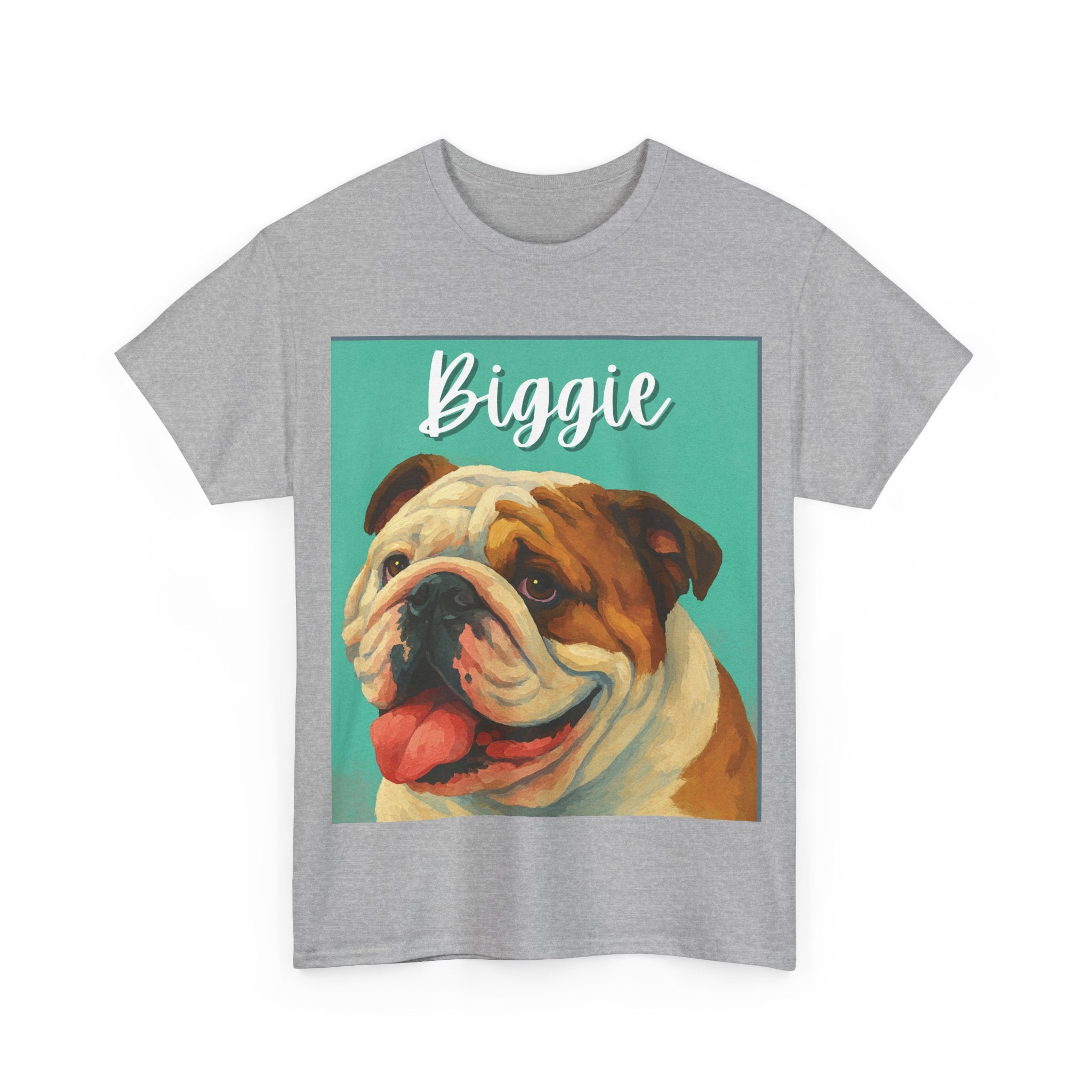 (Biggie) Whimsical Dog Portrait Tee Shirt