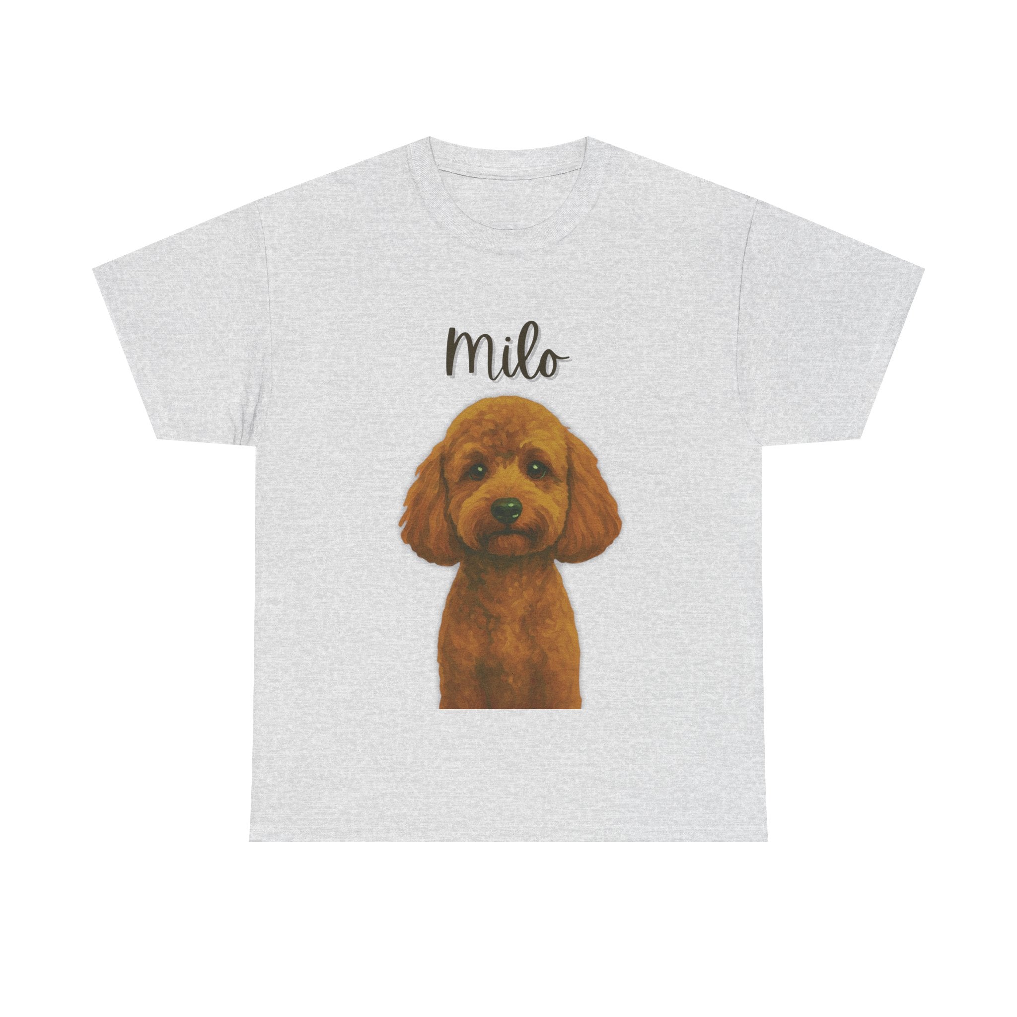 (Milo) Whimsical Dog Portrait Tee Shirt