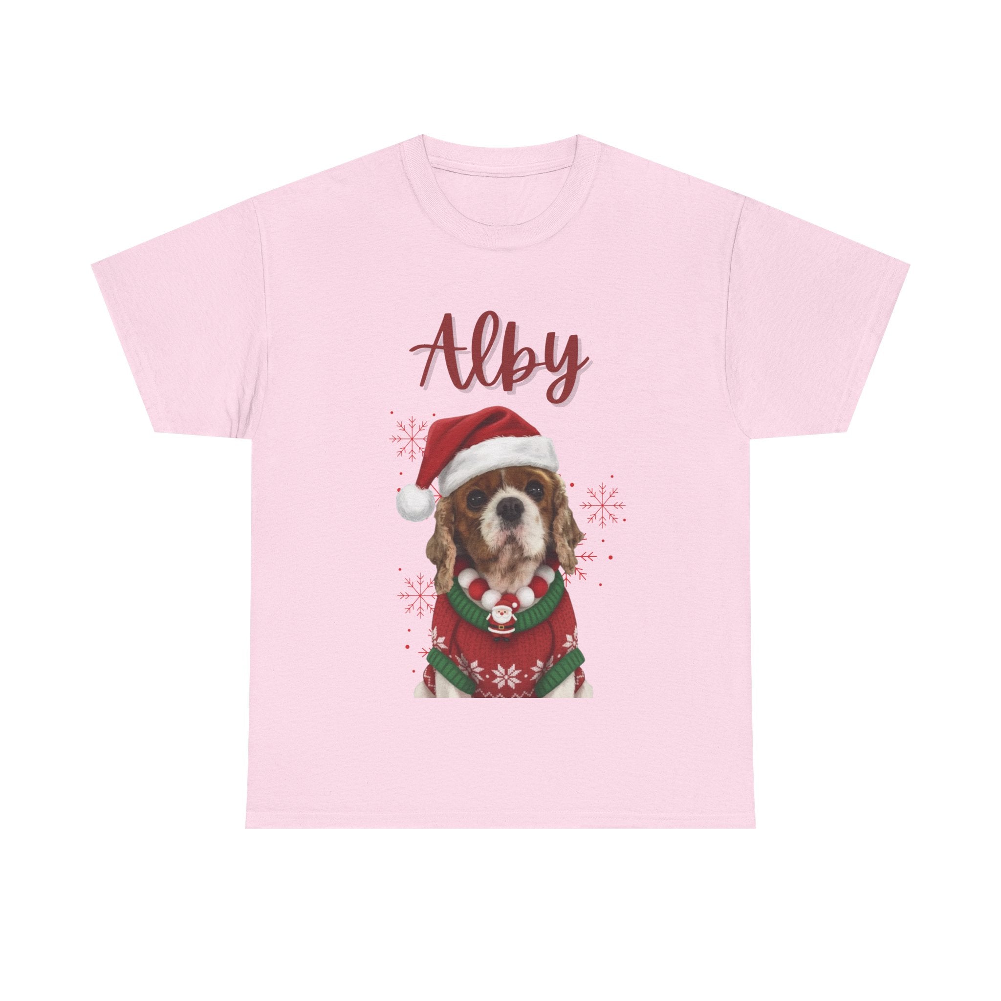 (Alby) Whimsical Dog Portrait Tee Shirt