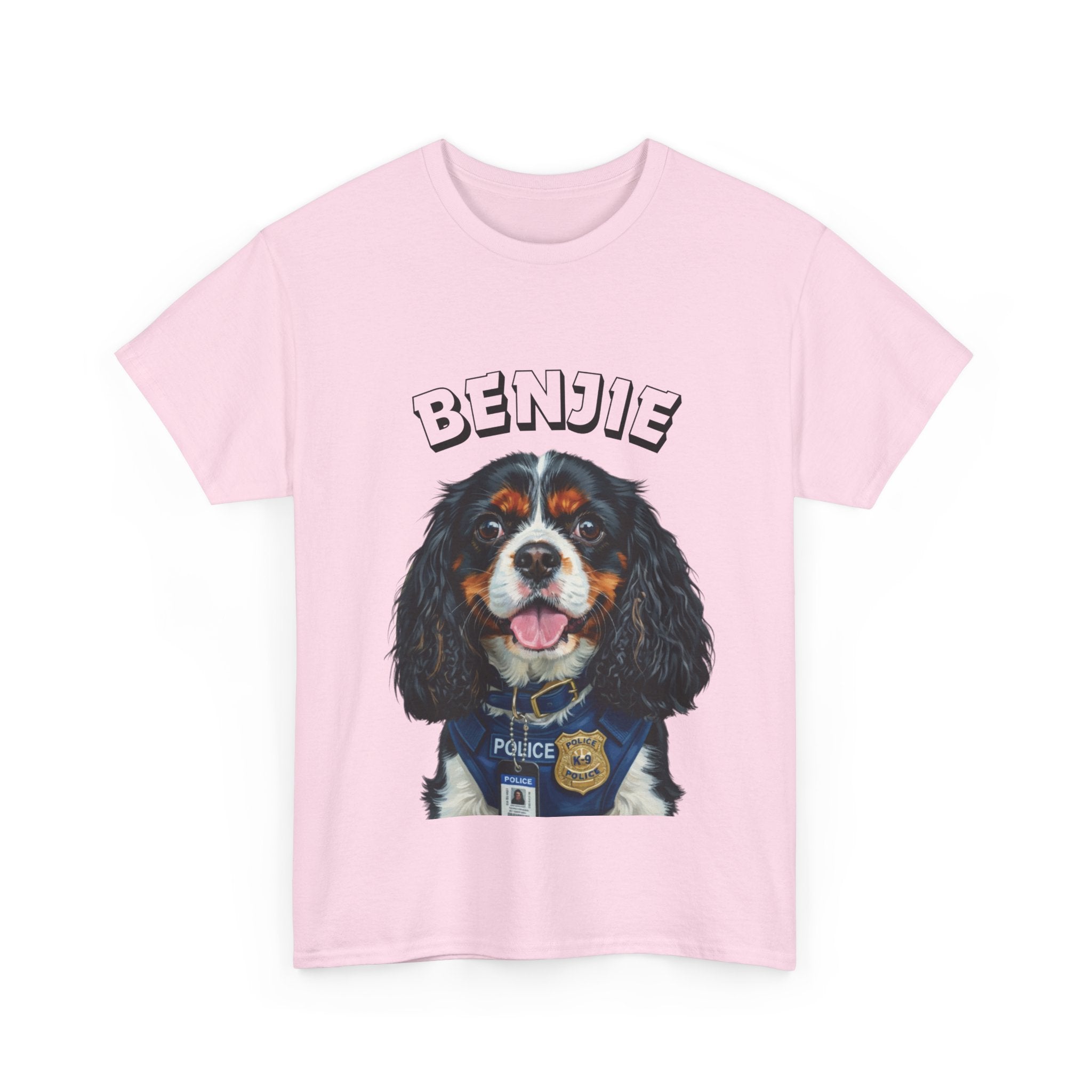 (Benjie) Whimsical Dog Portrait Tee Shirt
