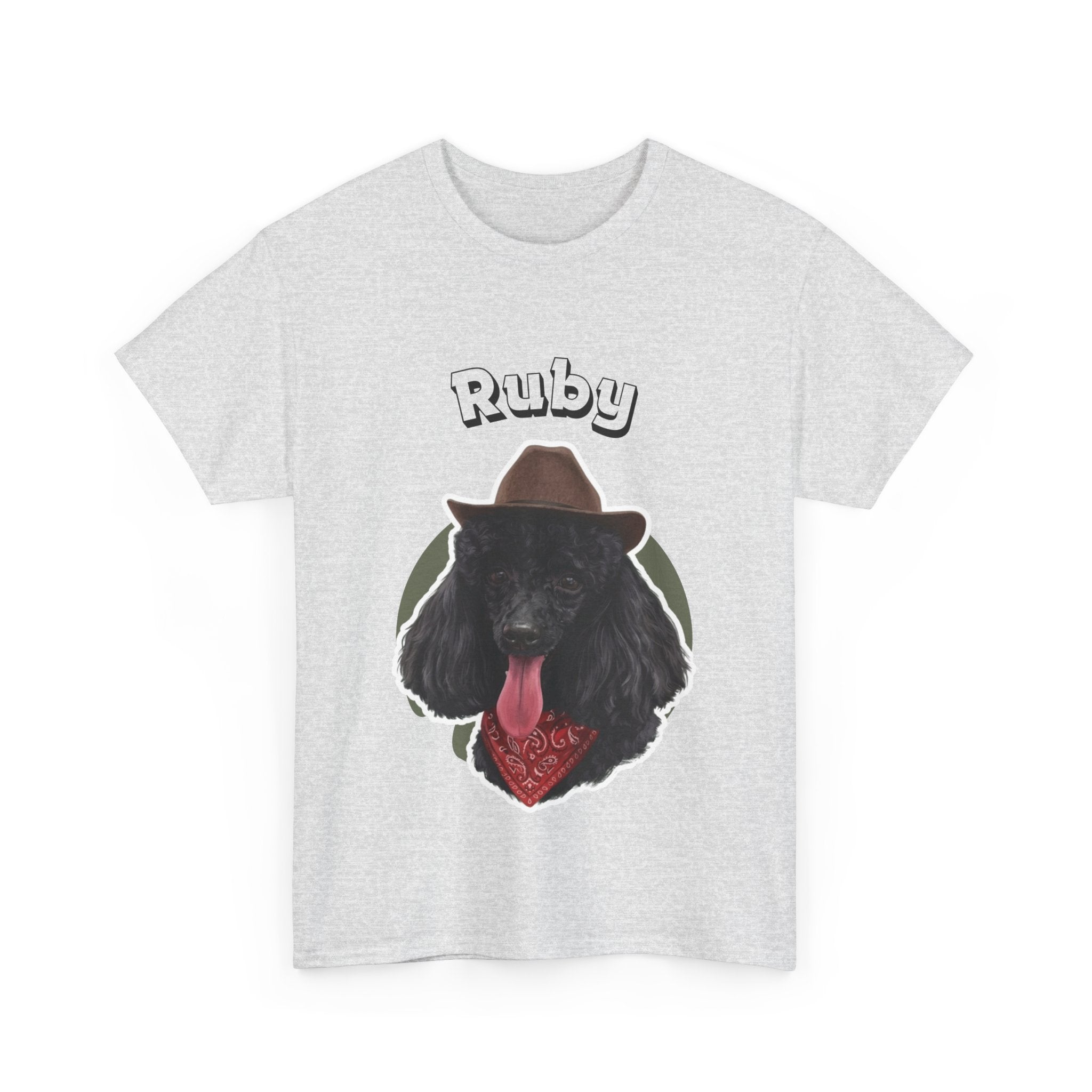 (Ruby) Whimsical Dog Portrait Tee Shirt