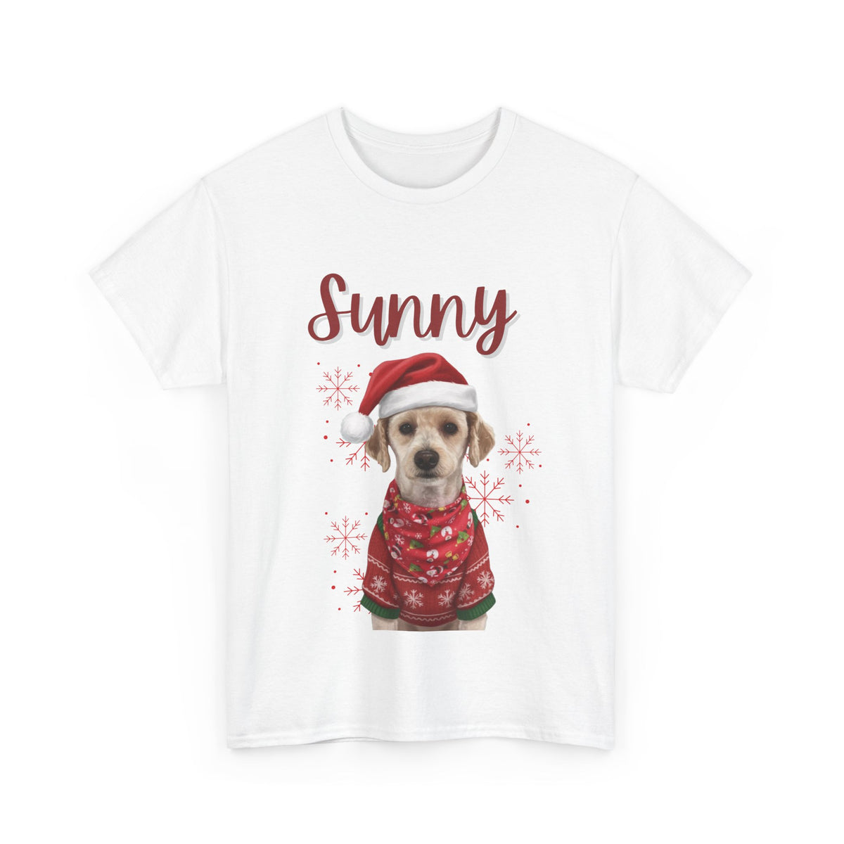 (Sunny) Whimsical Dog Portrait Tee Shirt