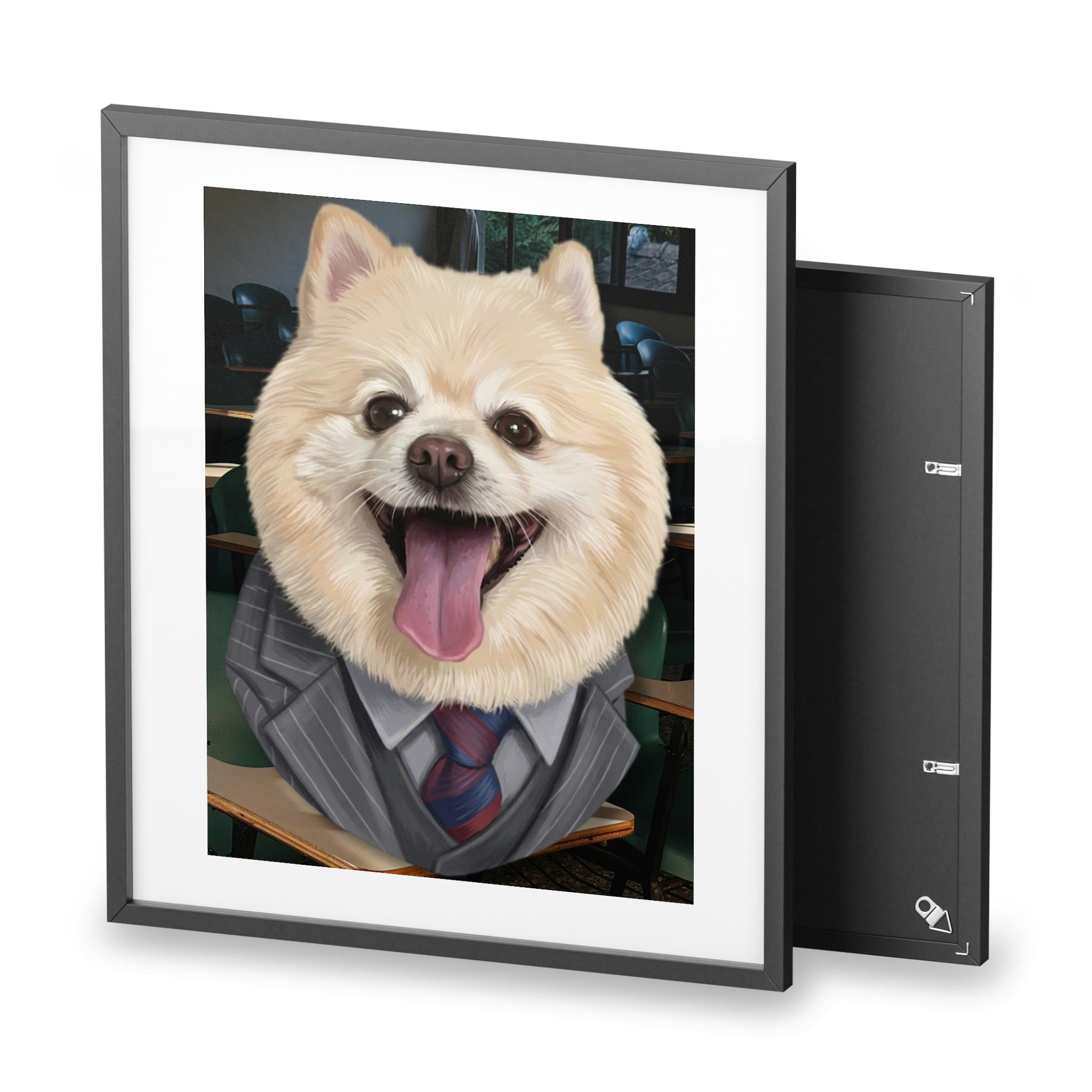 (Cucci) Playful Dog Framed Poster