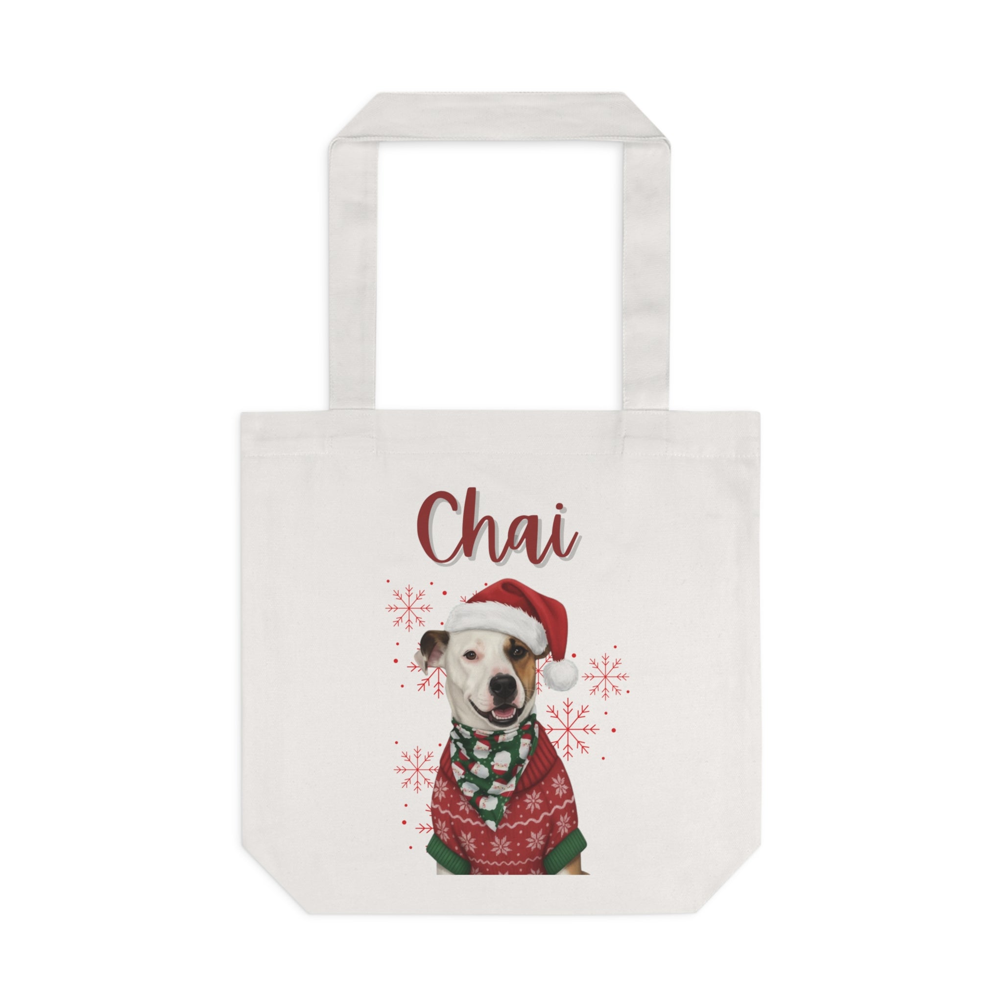 (Chai) Personalized Dog Lover Tote Bag