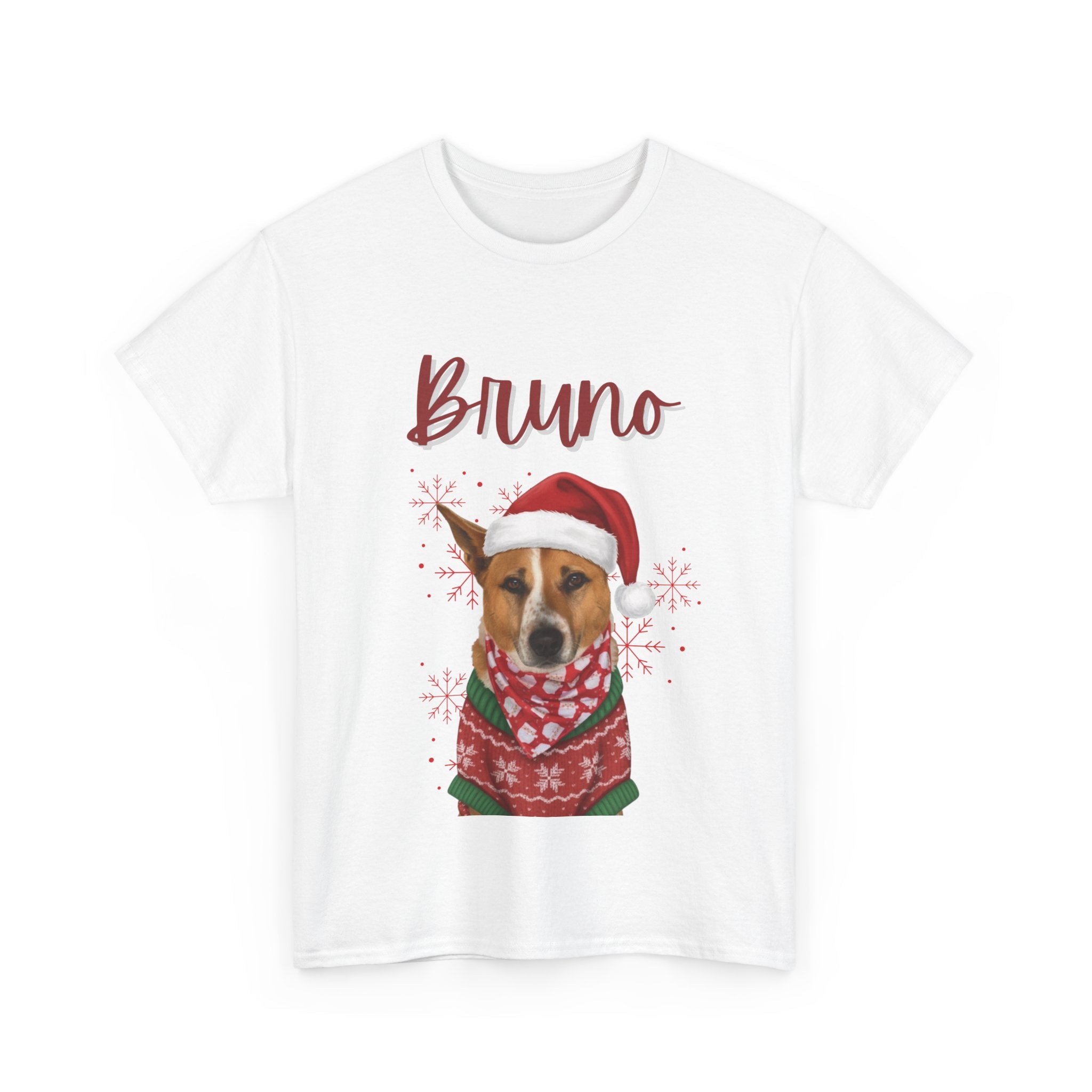 (Bruno) Whimsical Dog Portrait Tee Shirt