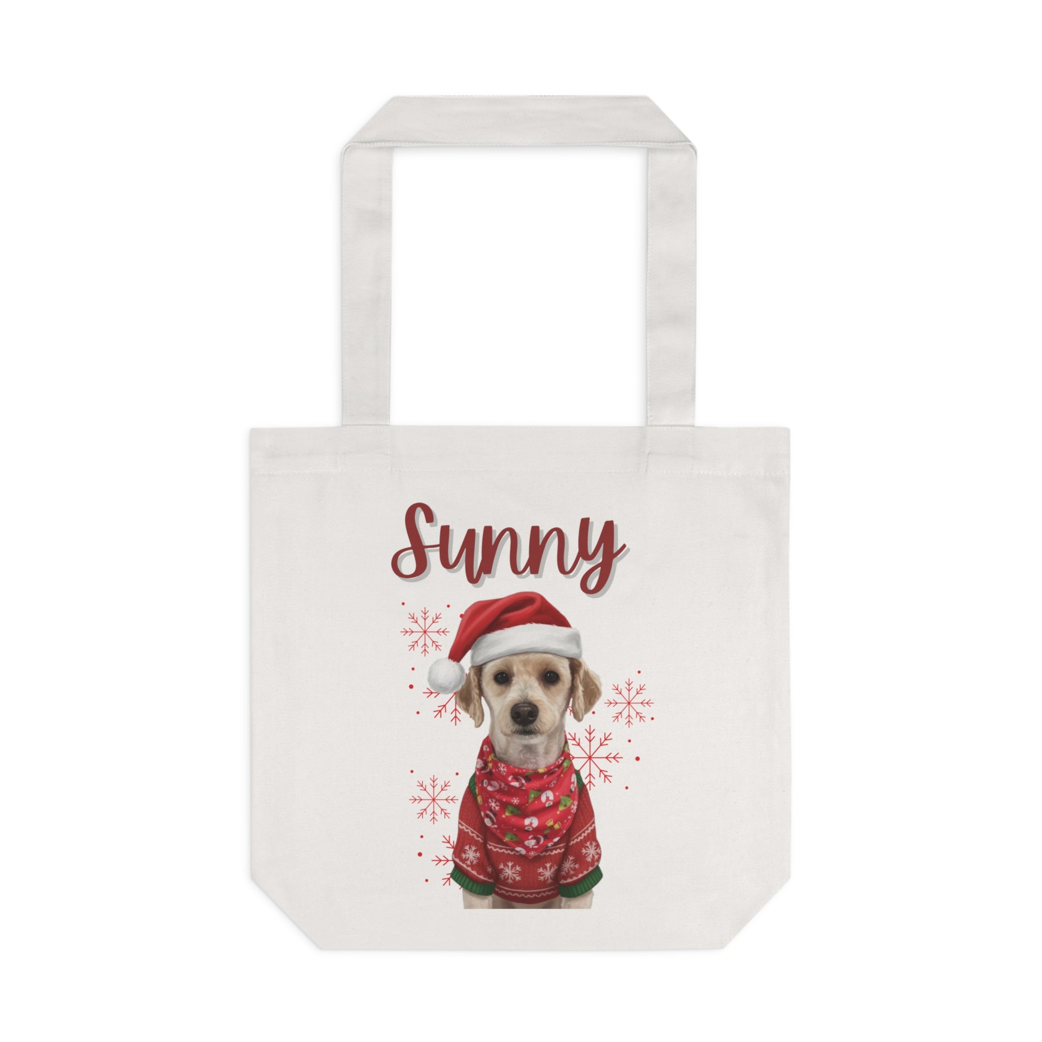 (Sunny) Personalized Dog Lover Tote Bag