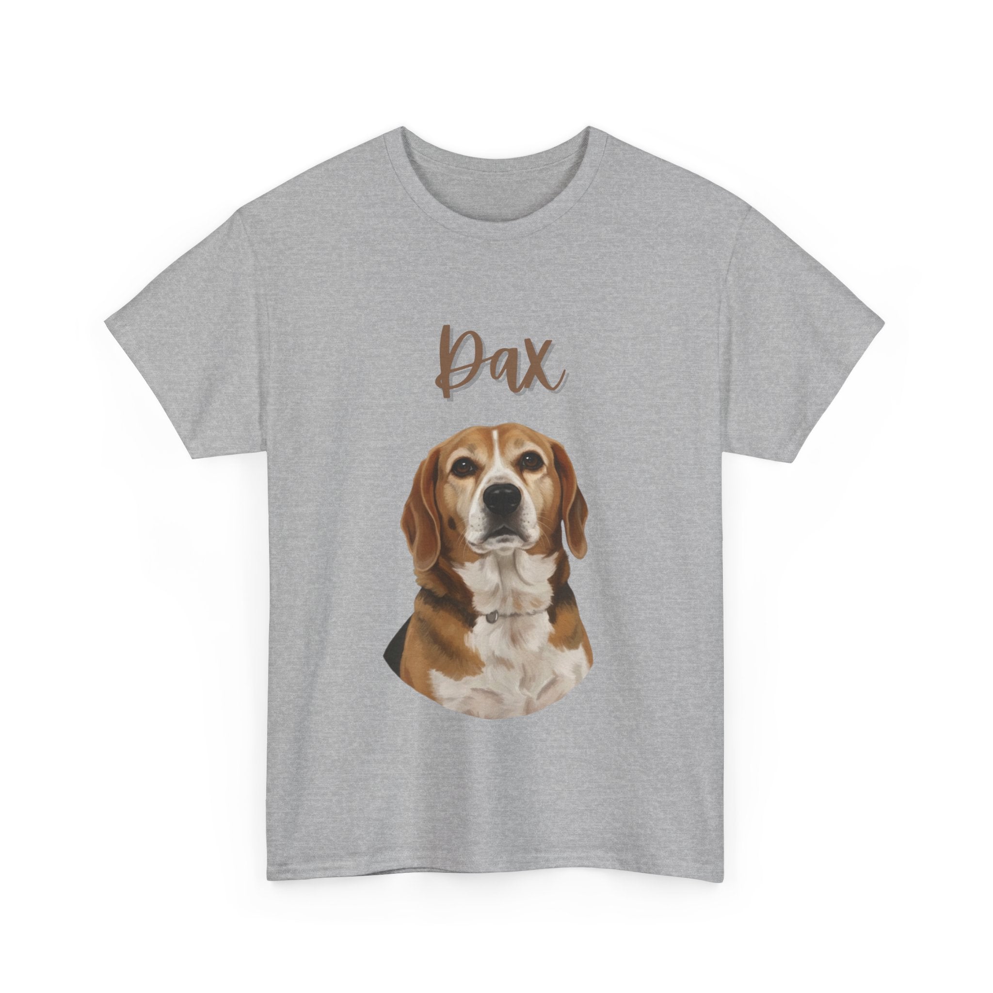 (Dax) Whimsical Dog Portrait Tee Shirt