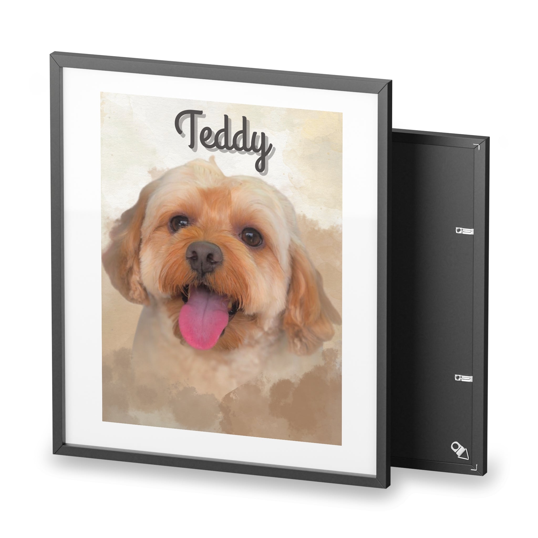 (Teddy) Playful Dog Framed Poster