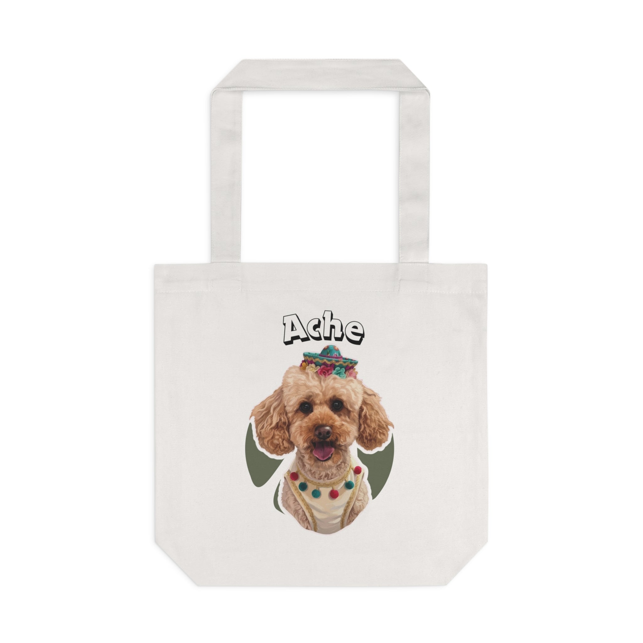 (Ache) Personalized Dog Lover Tote Bag