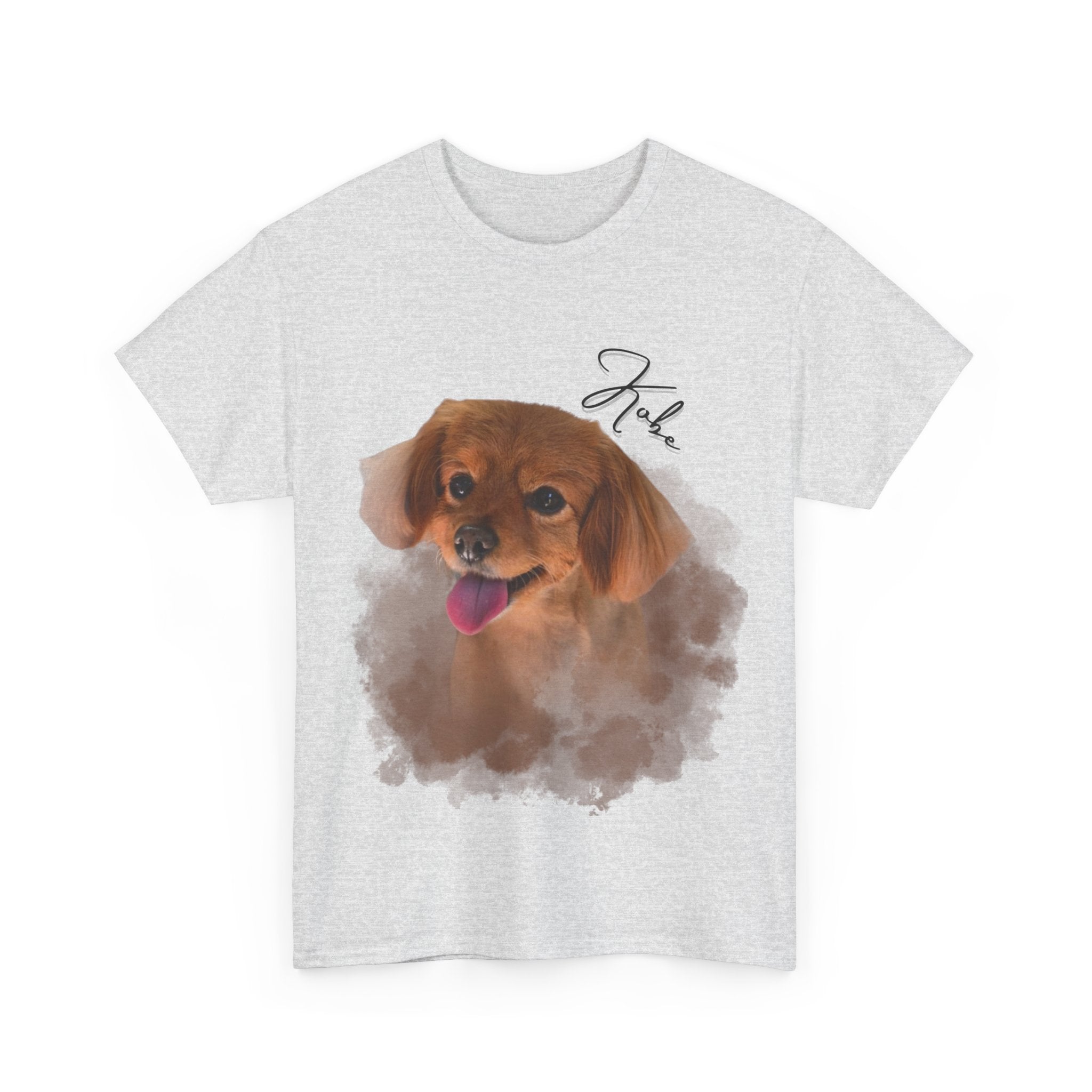 (Kobe) Whimsical Dog Portrait Tee Shirt