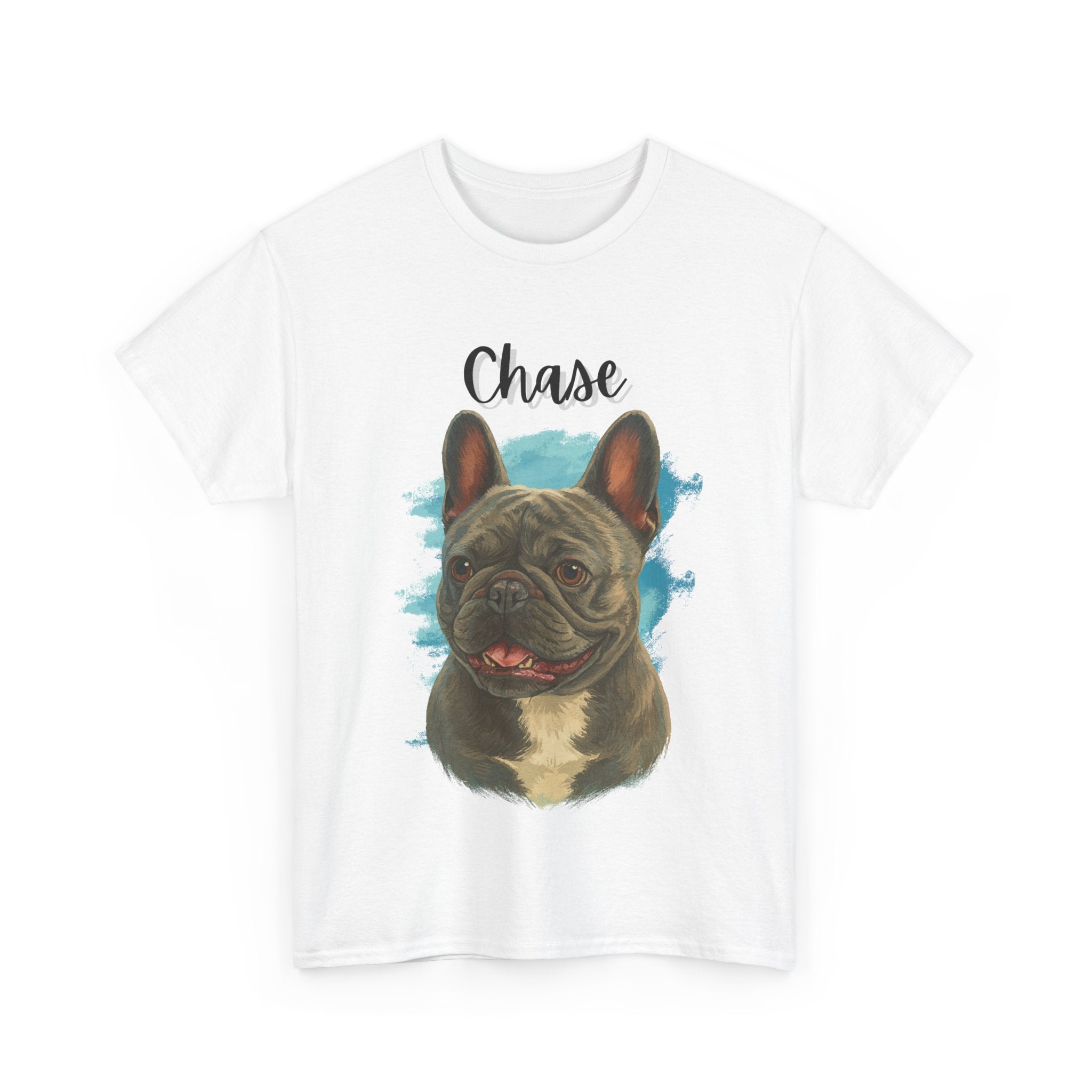(Chase) Whimsical Dog Portrait Tee Shirt