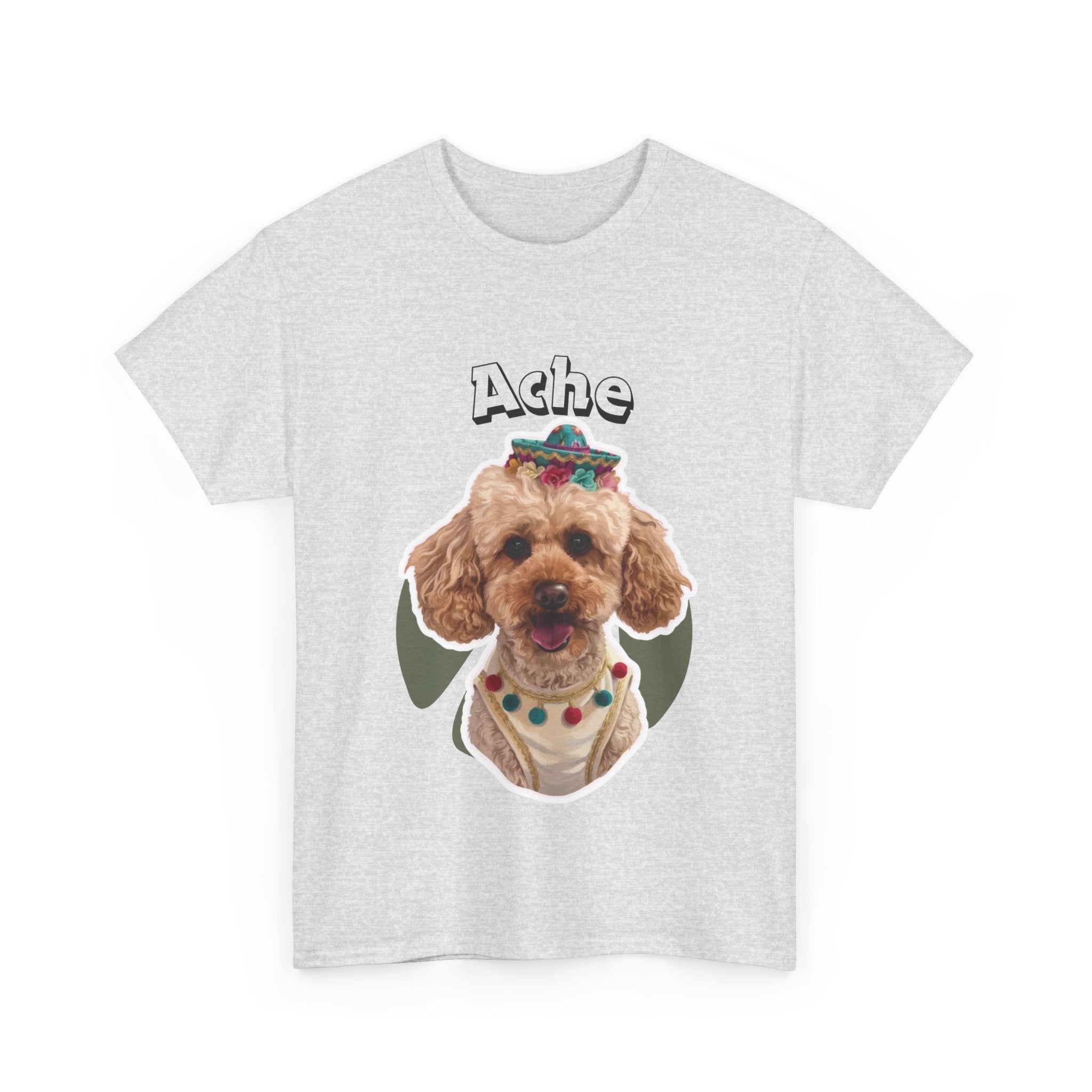 (Ache) Whimsical Dog Portrait Tee Shirt