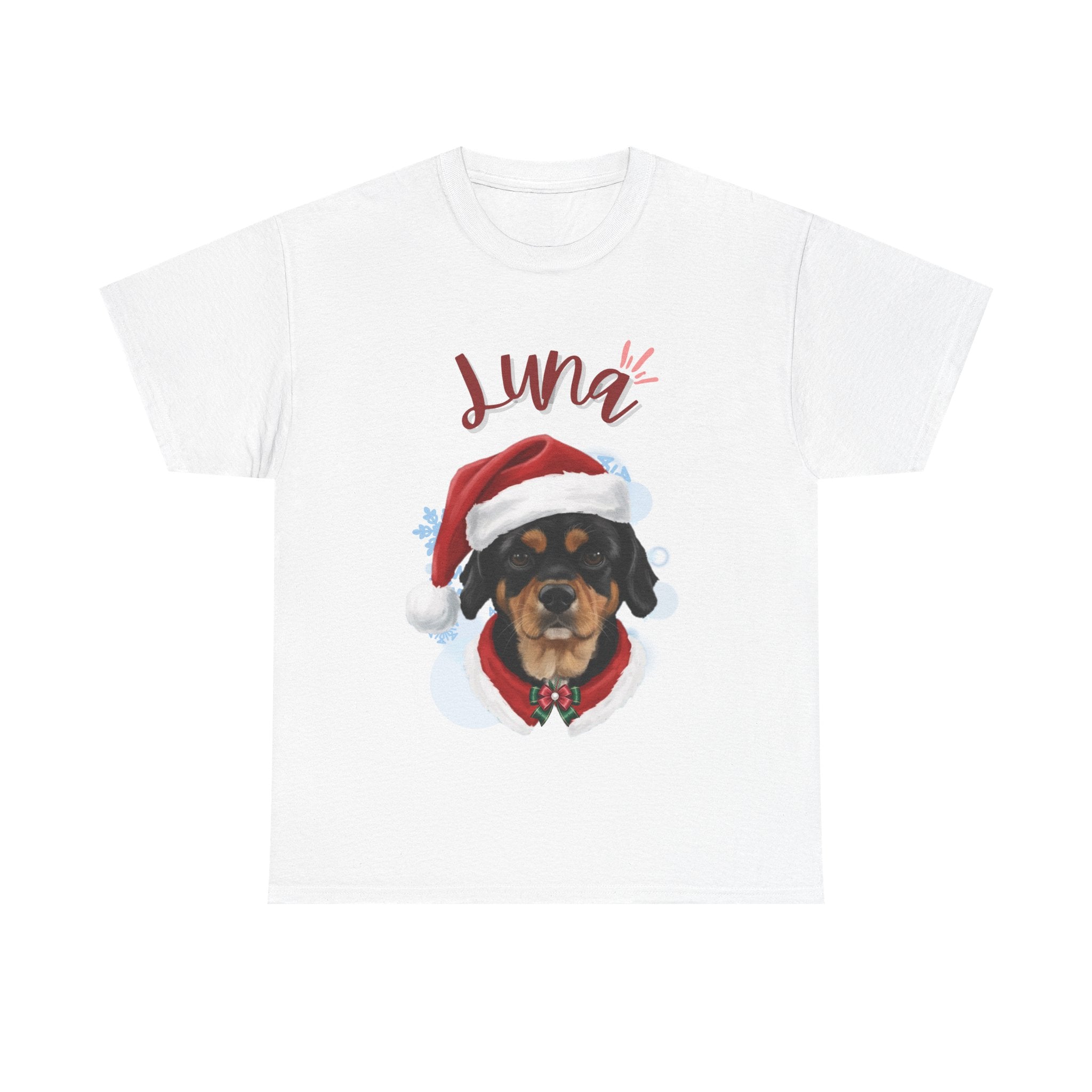 (Luna) Whimsical Dog Portrait Tee Shirt