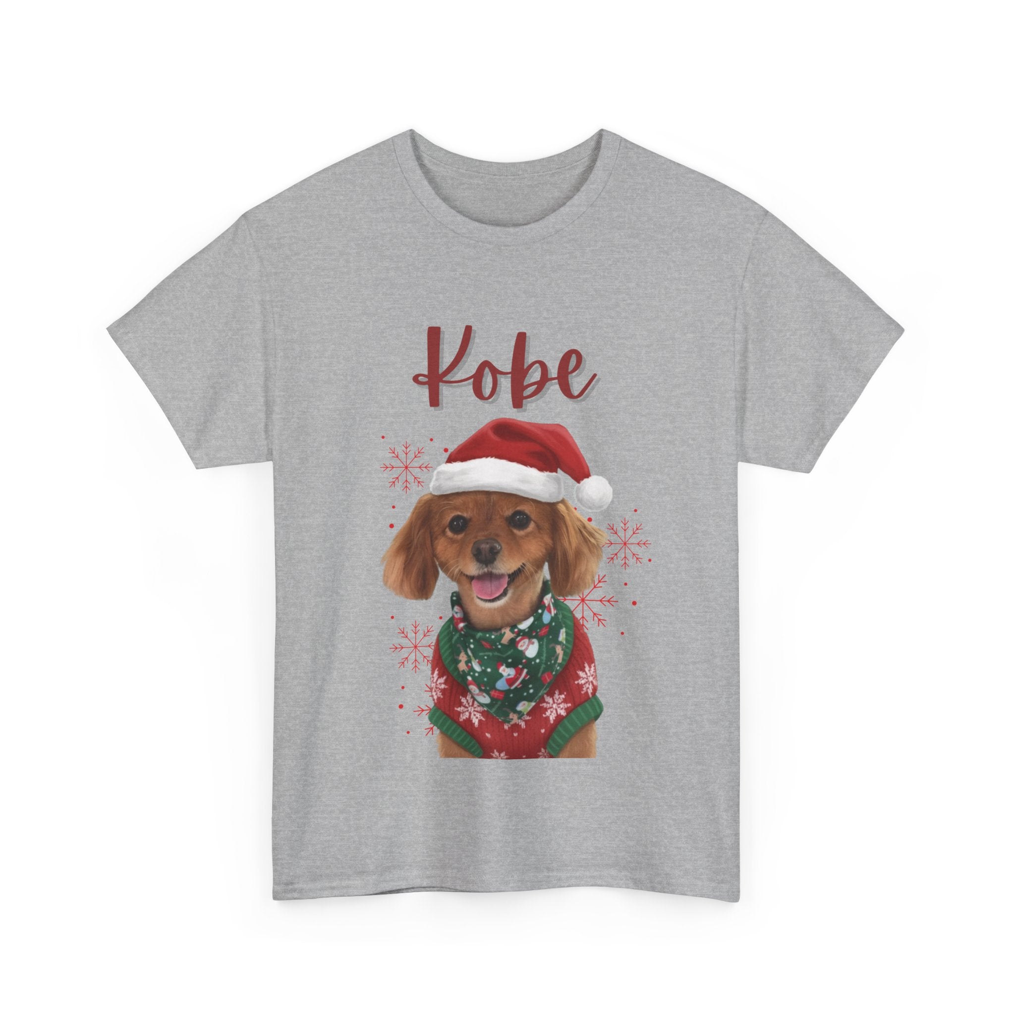 (Kobe) Whimsical Dog Portrait Tee Shirt