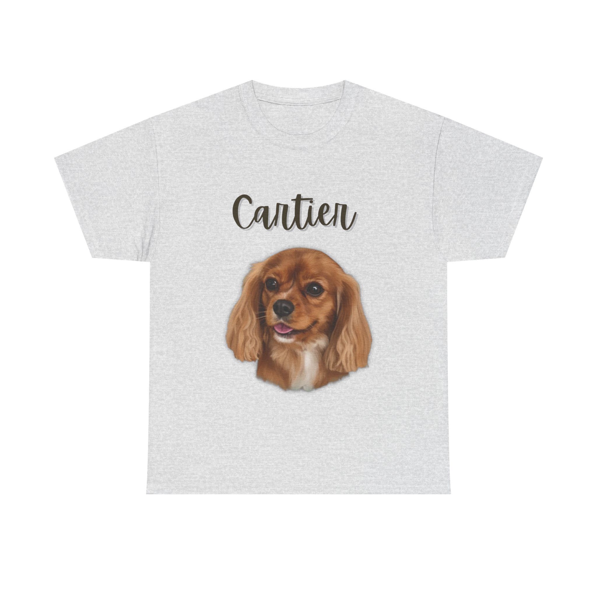 (Cartier) Whimsical Dog Portrait Tee Shirt