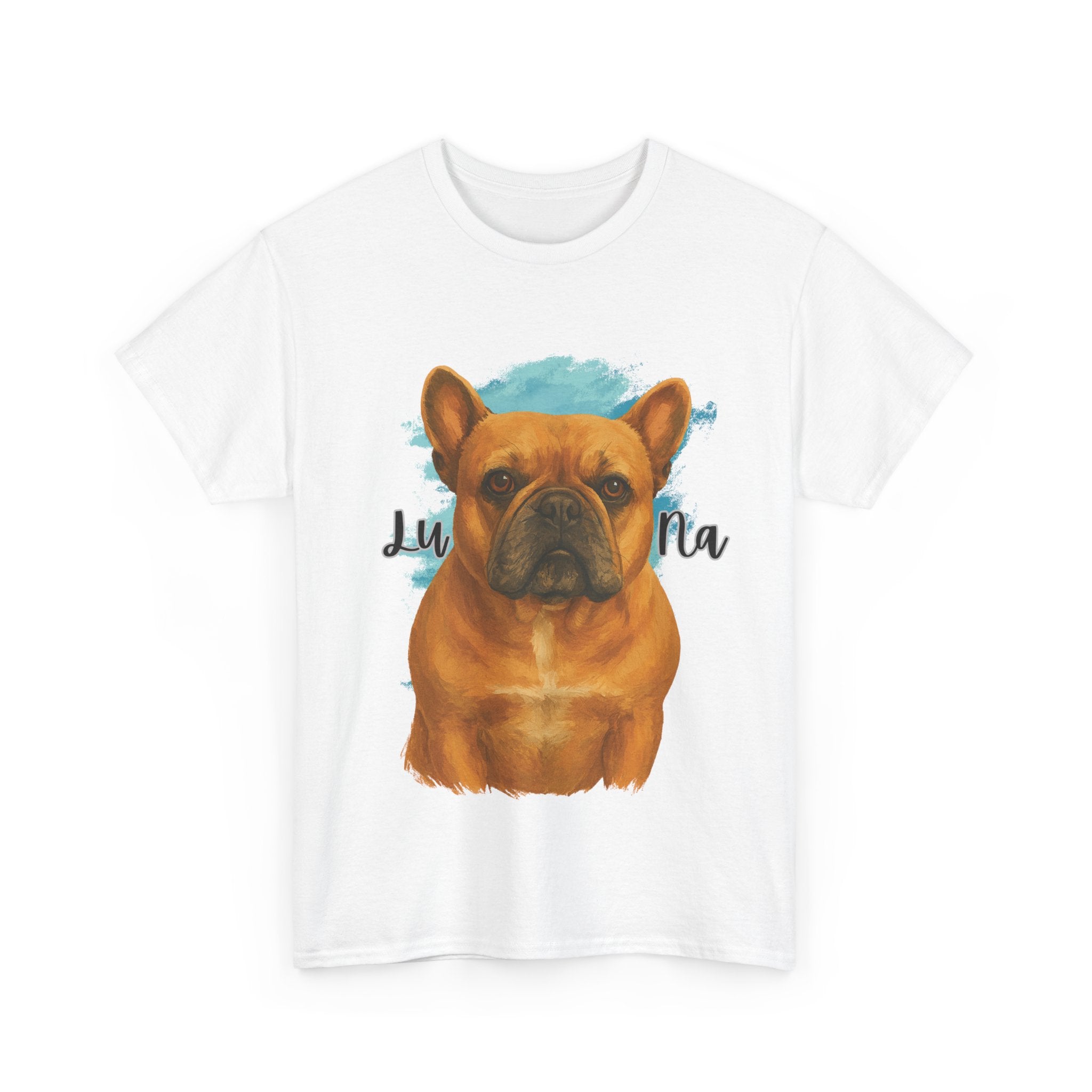 (Luna) Whimsical Dog Portrait Tee Shirt